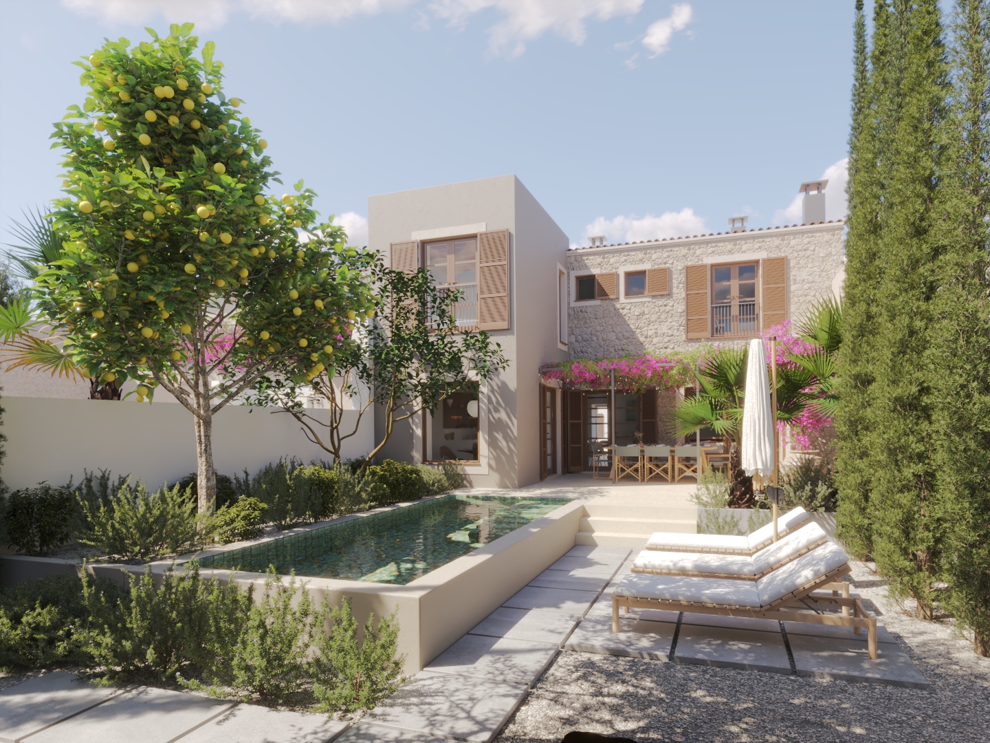 Modern Renovated Townhouse with Private Pool and Holiday Rental Licence