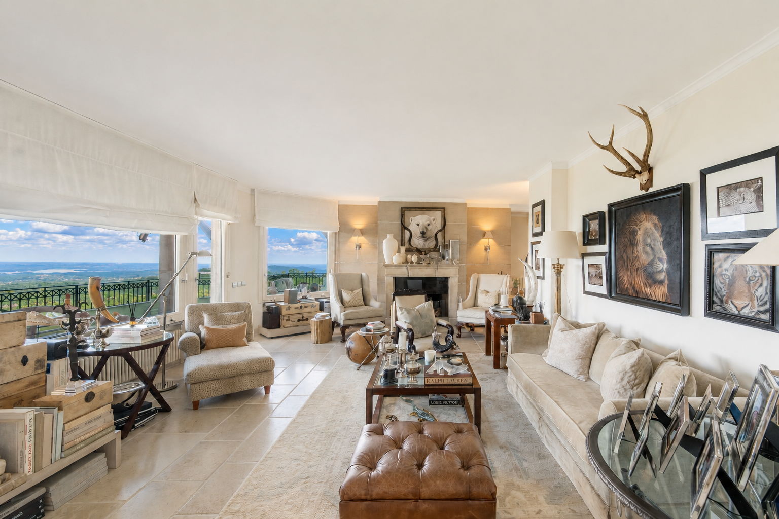 Elegant villa with panoramic views, nestled in a peaceful setting