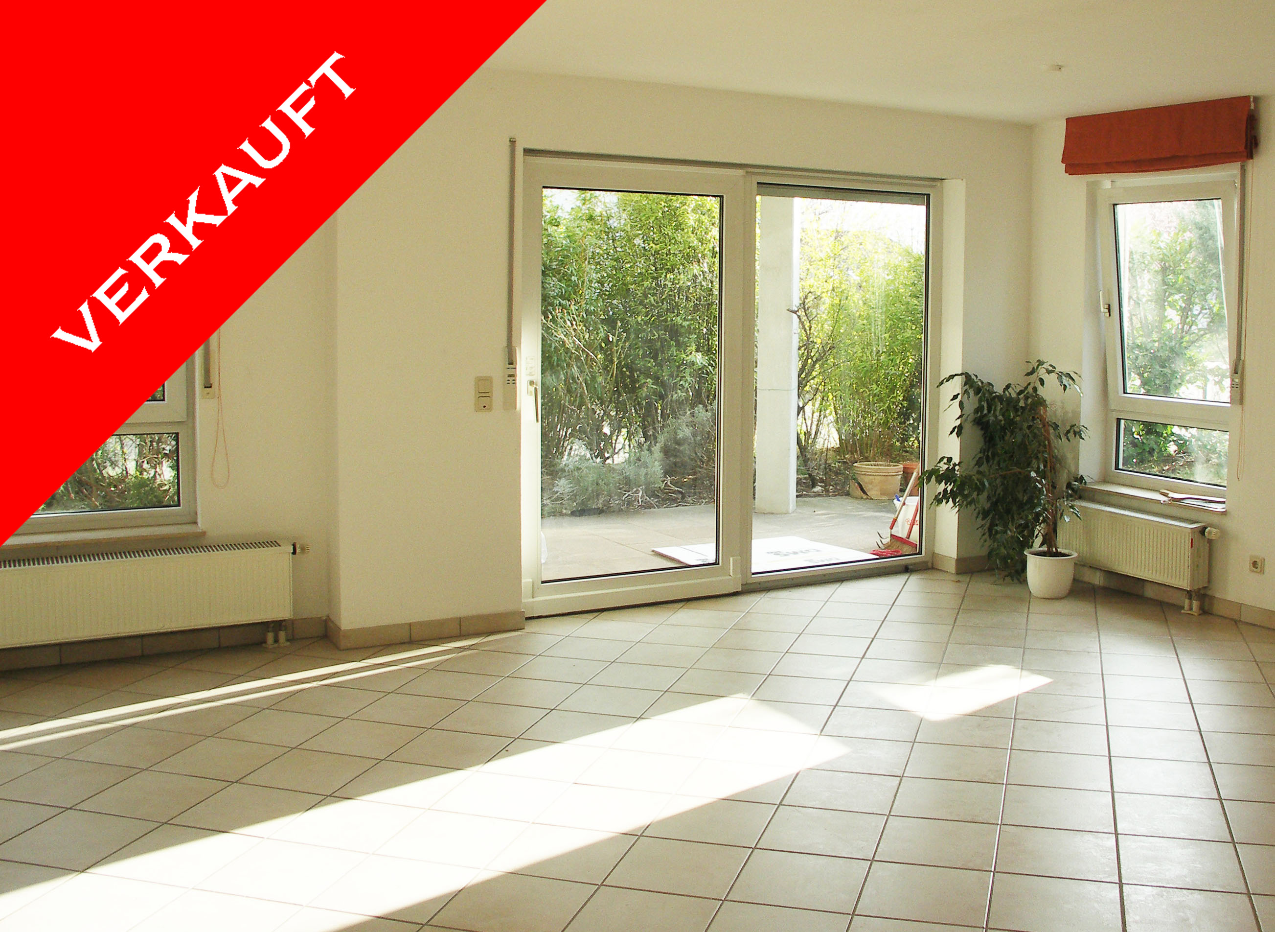 VERKAUFT! Gepflegte 3-Zimmer-EG-Wohnung mit Garten in ruhiger Lage