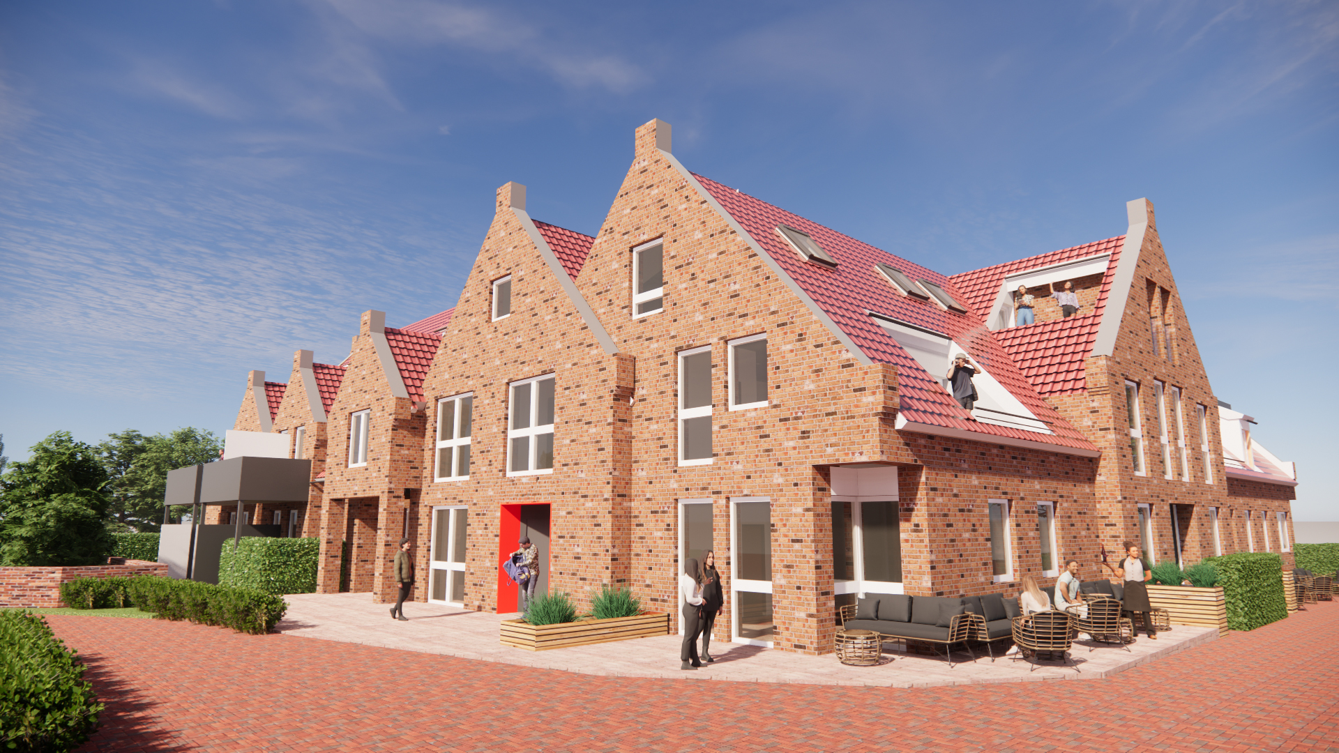 „Küstenwind“ – moderne Ferienwohnung mit Terrasse im Ortskern von Greetsiel