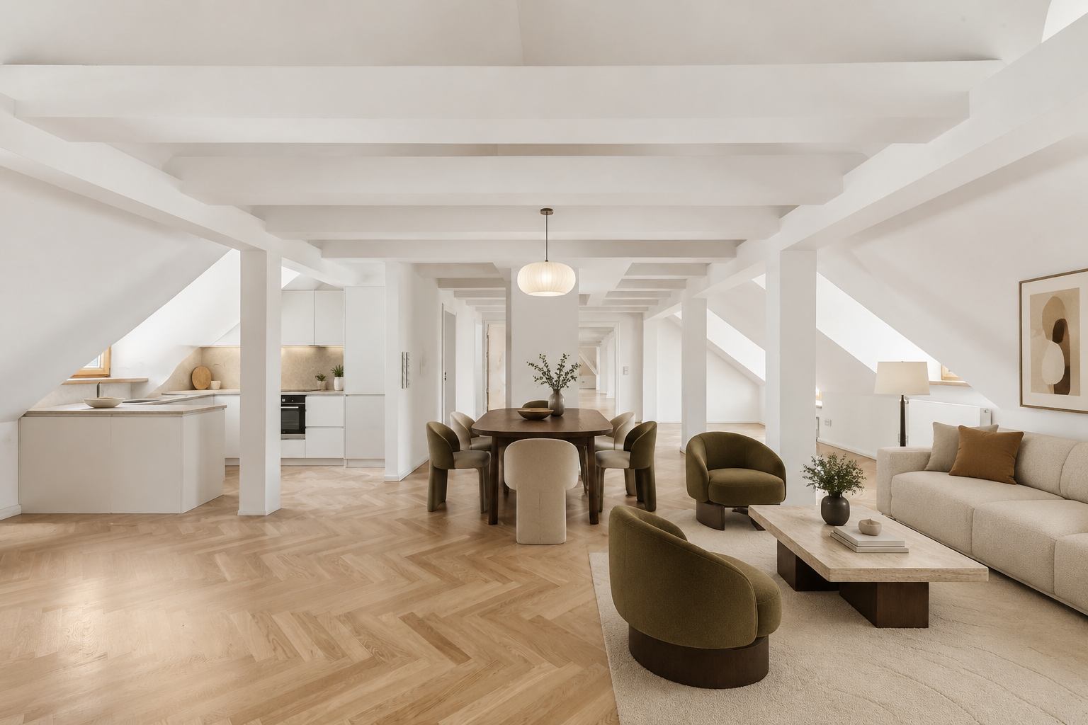 Exclusive top-floor gem in the heart of Maxvorstadt [AI-modified]