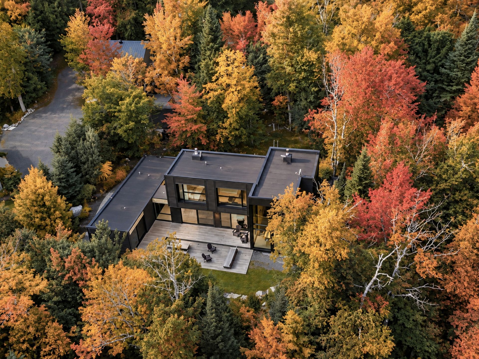 Contemporary residence with striking architecture