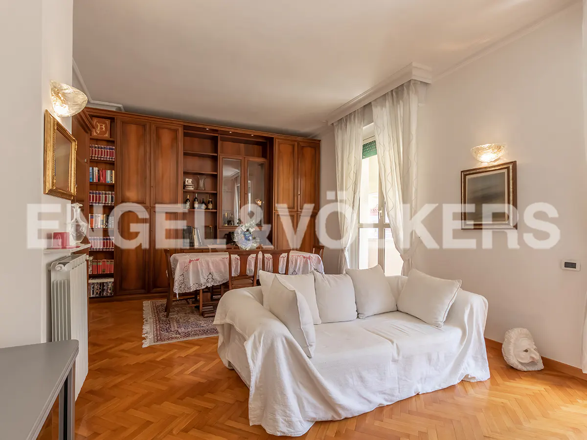 Living room with dining area