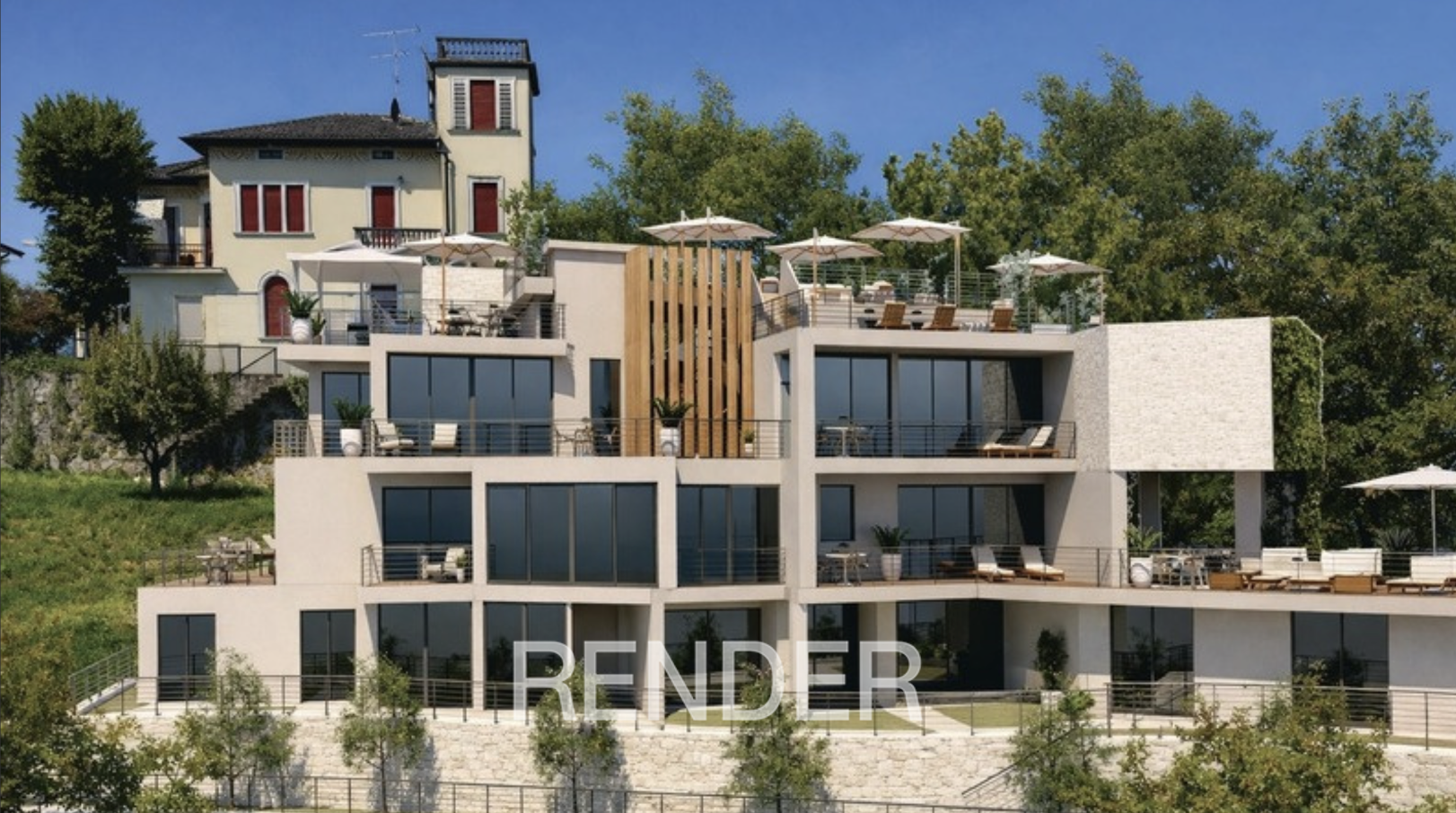 Appartamento in residence con vista sul Lago
