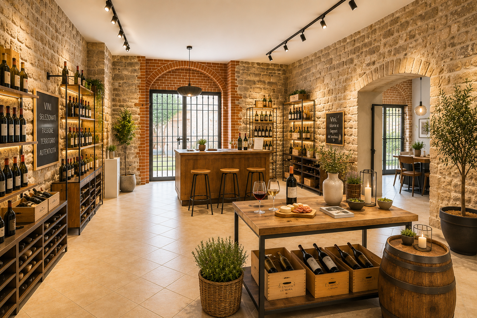 Commercial space with authentic stone charm, versatile and customizable