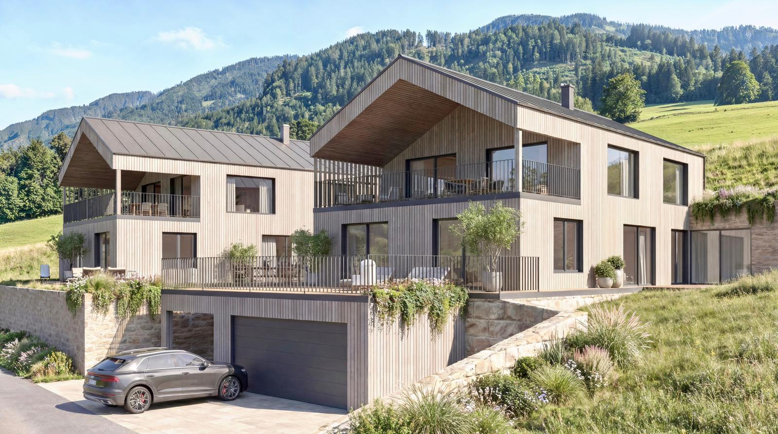 Mondsee View Villas - Exklusive Architektenvillen in privilegierter Panoramalage oberhalb des Mondsees