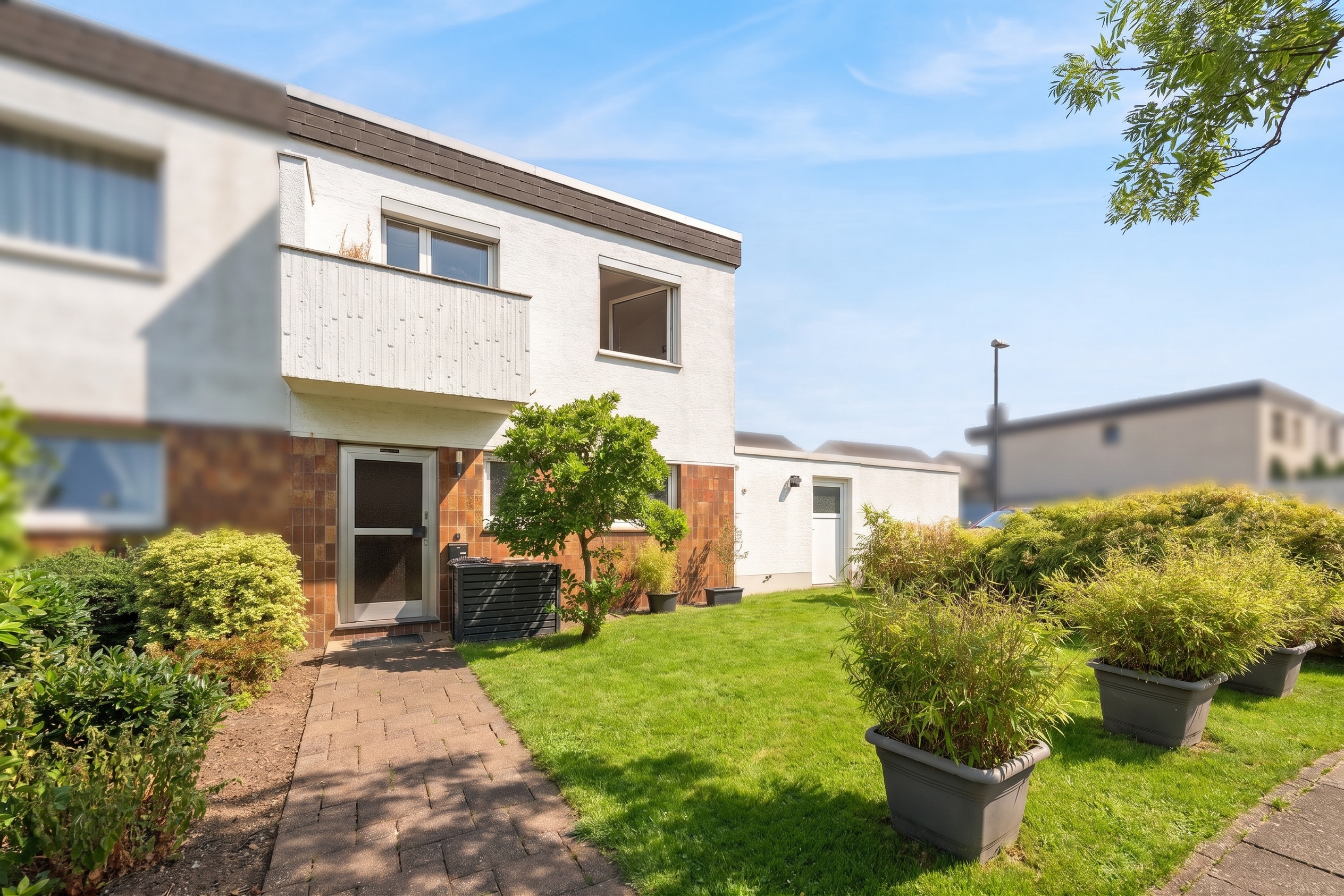 Familienfreundliches Reihenendhaus in ruhiger Lage von Köln-Porz-Zündorf [KI-modifiziert]