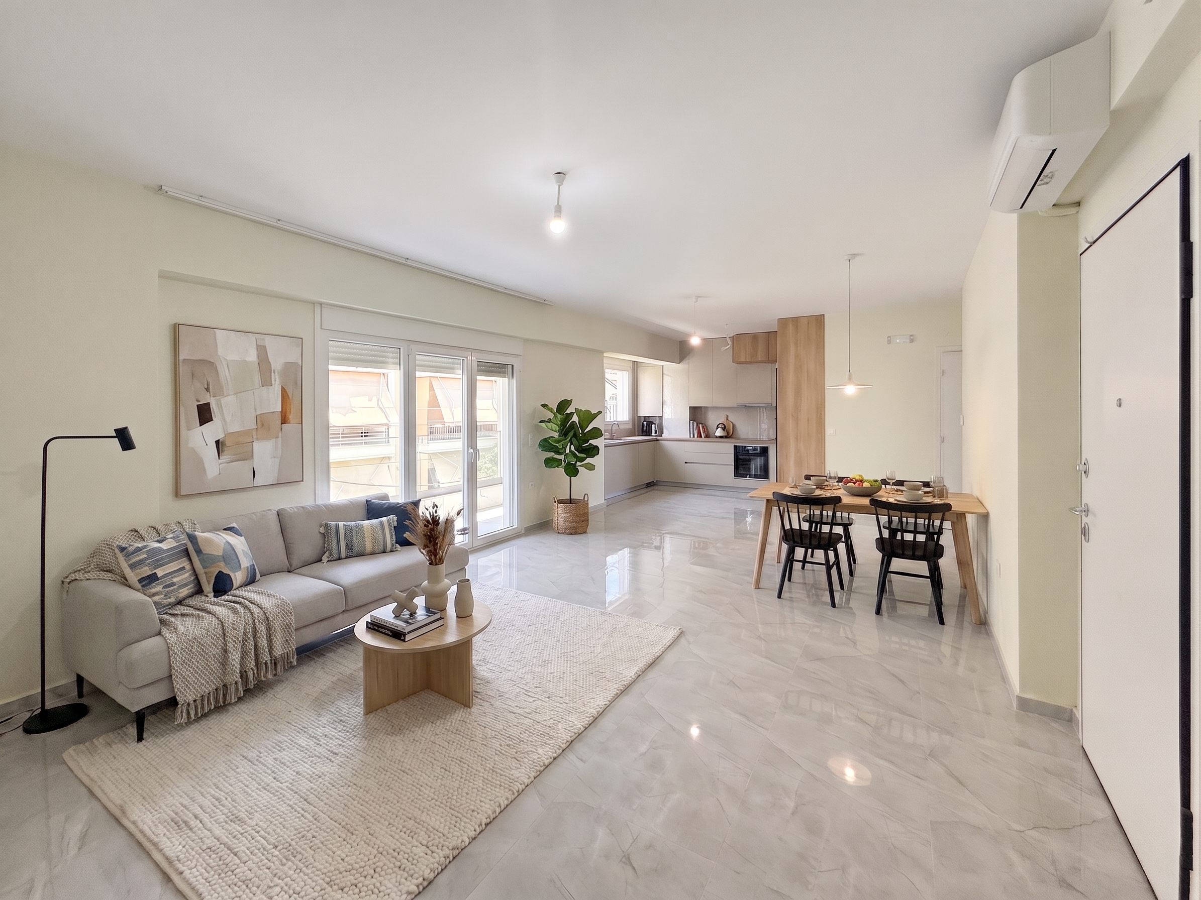 Fully furnished 85 sqm apartment with rooftop garden and harbour view