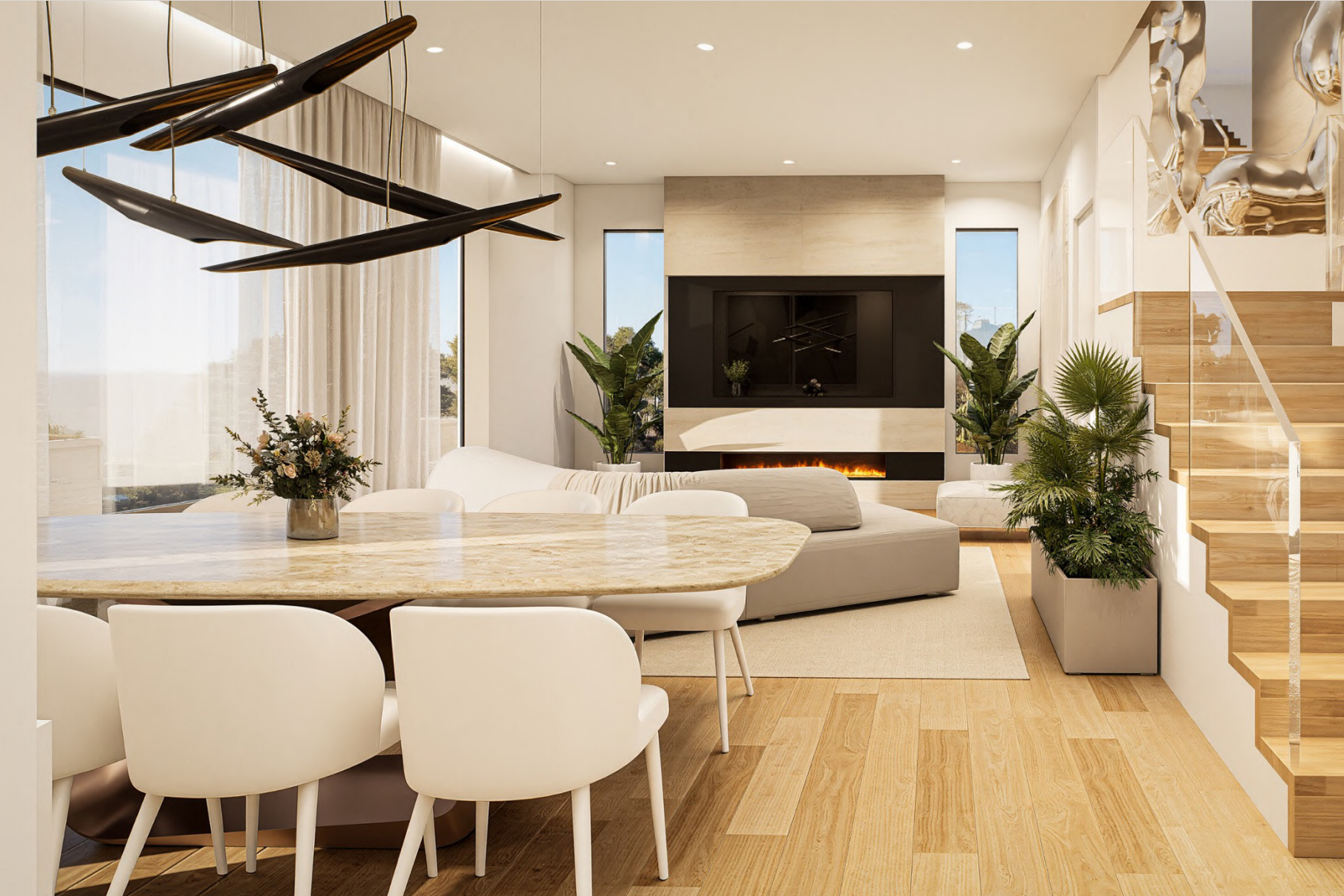 Coastal chic luxury maisonette in Voula