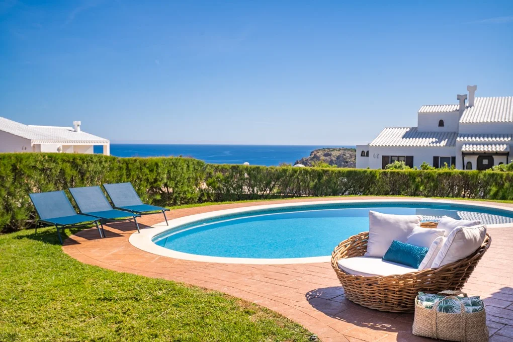 Holiday rental - Wonderful villa in Cala Morell with sea views, Menorca