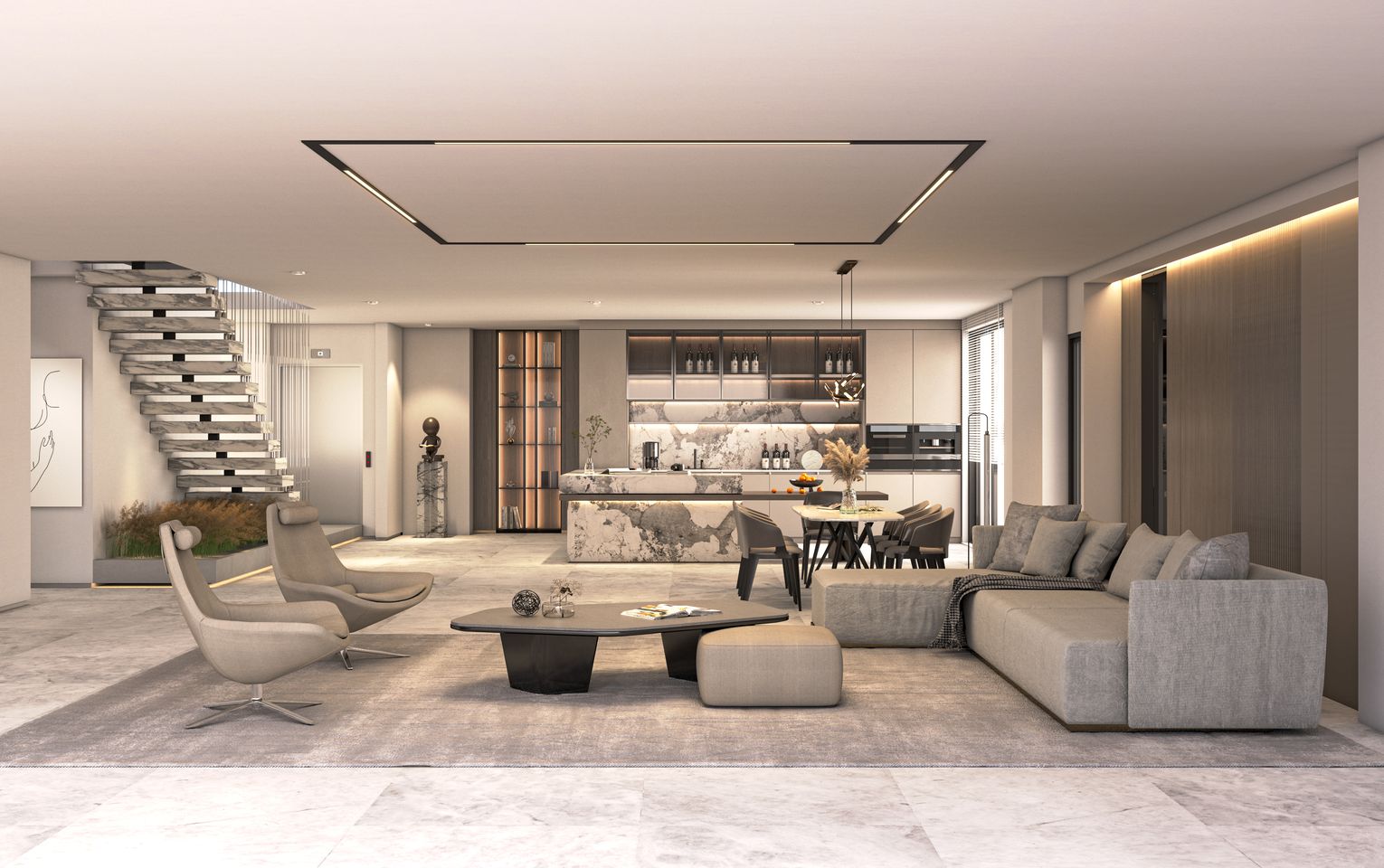 Luxurious penthouse with sea views in the heart of Glyfada