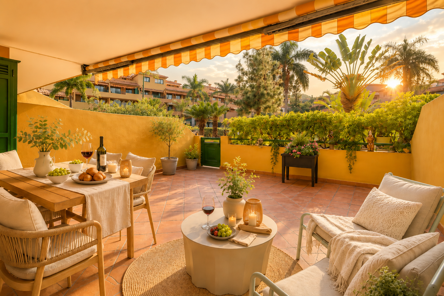Lichtdurchflutetes Apartment mit spektakulärer Sonnenterrasse und direktem Zugang zum Pool in Puerto de la Cruz