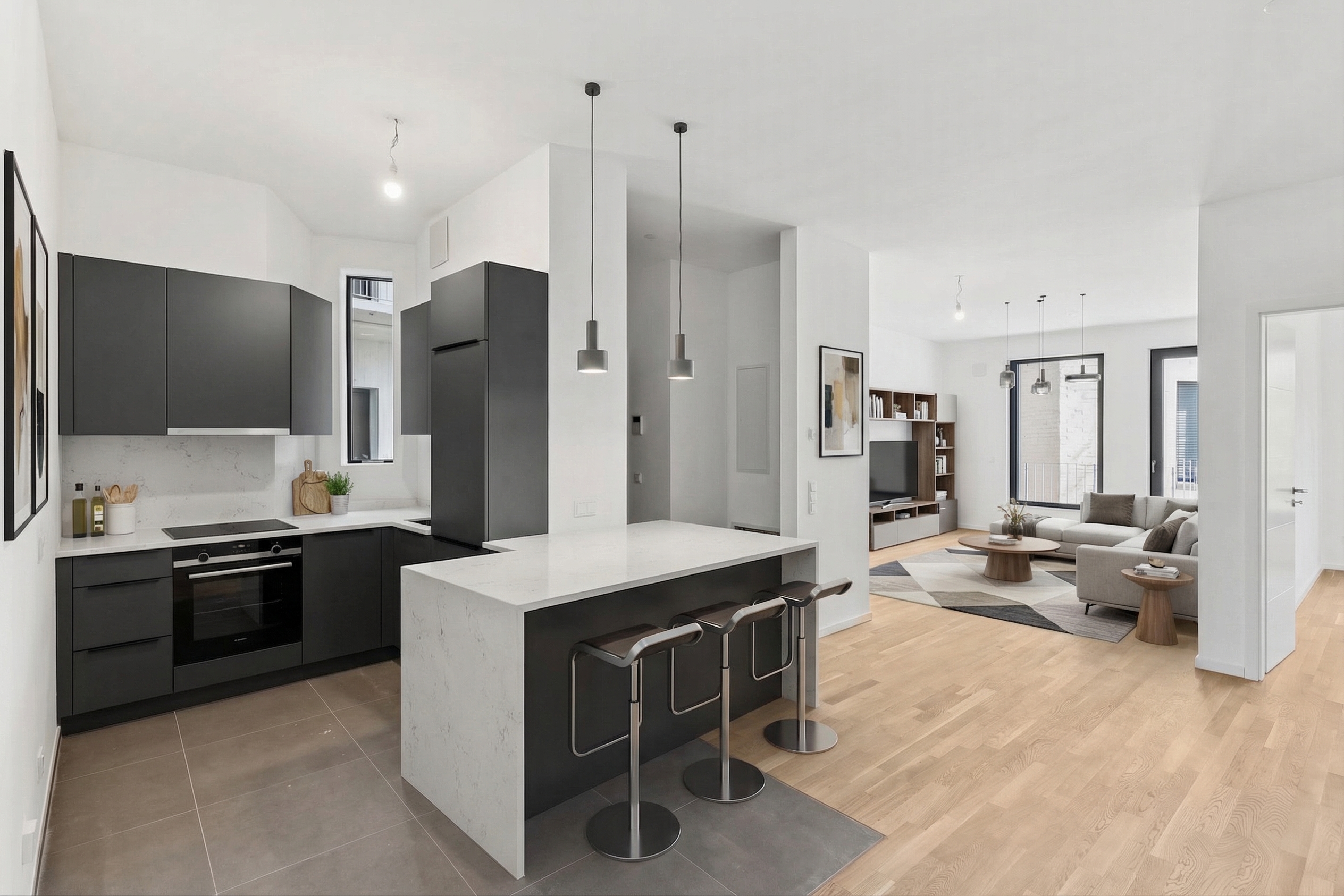 Niveauvolle 3-Zimmer-Wohnung mit Komfort und Stil