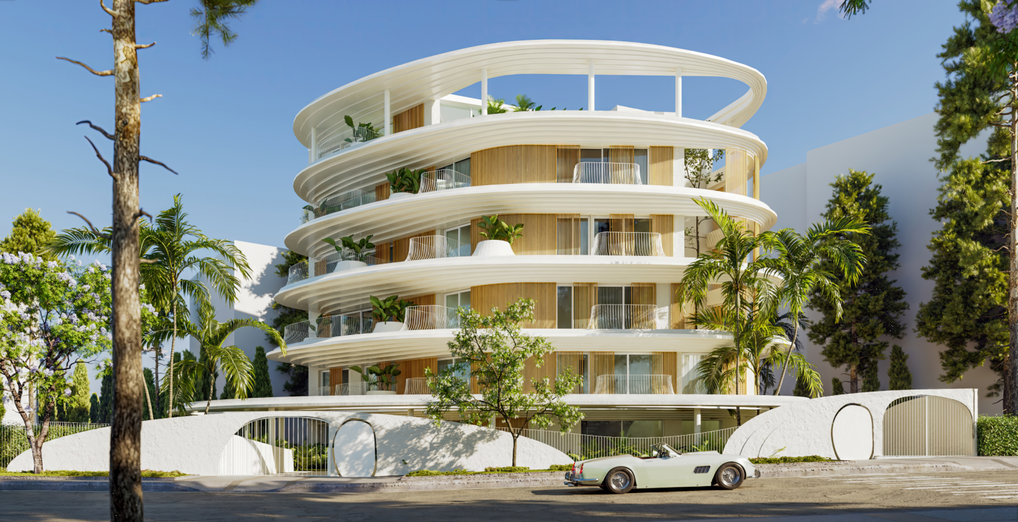 Luxury properties under construction in Voula