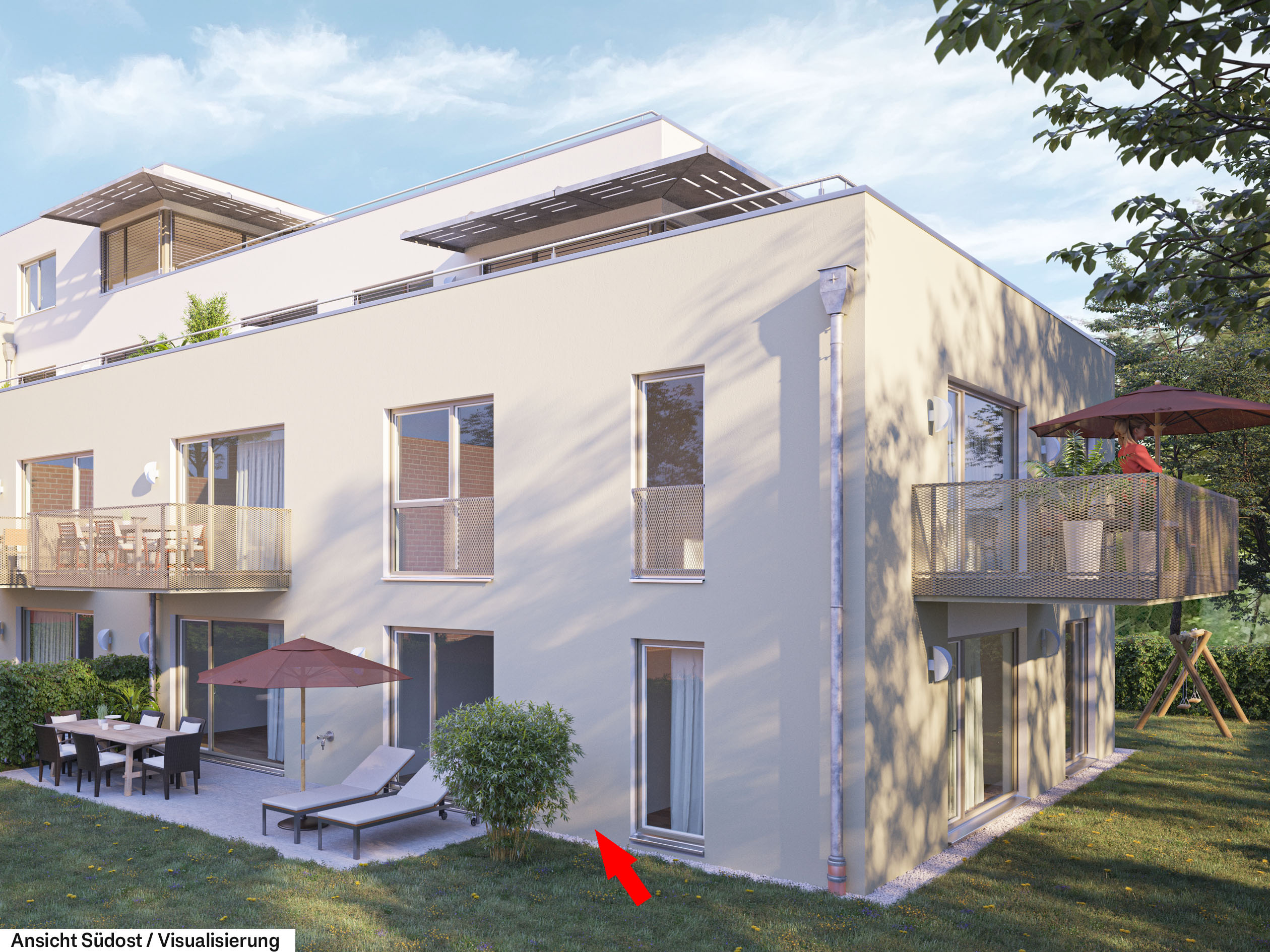ERSTBEZUG Ruhige Gartenwohnung im städtischen Park Zentrum Rosenheim