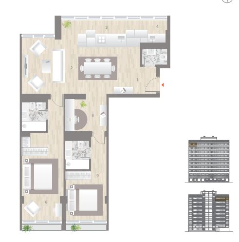 Luxury Urban Refuge: 2+1 bedroom flat on Avenida Infante Santo