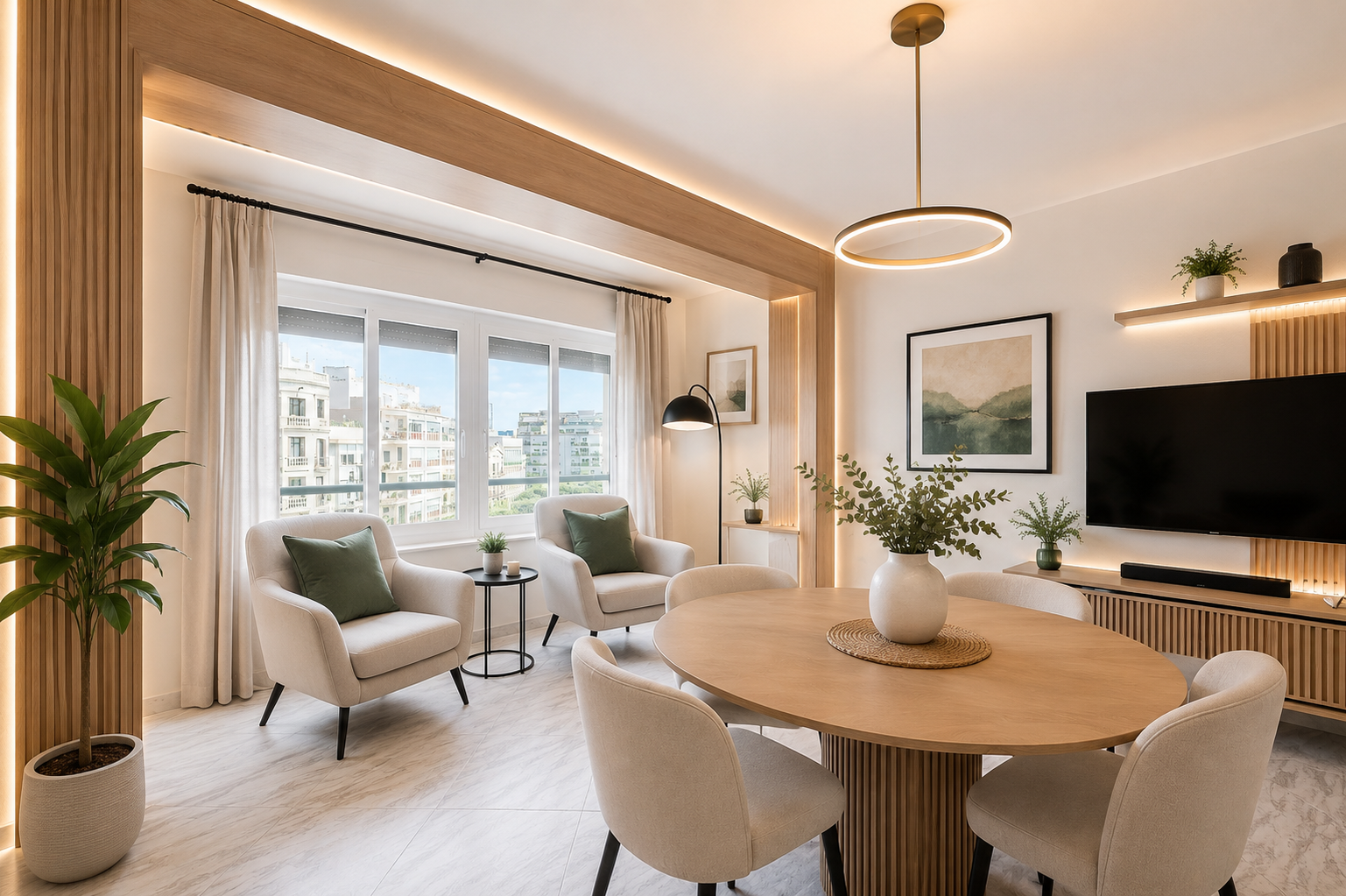 Magnificent high, bright corner apartment in Eixample