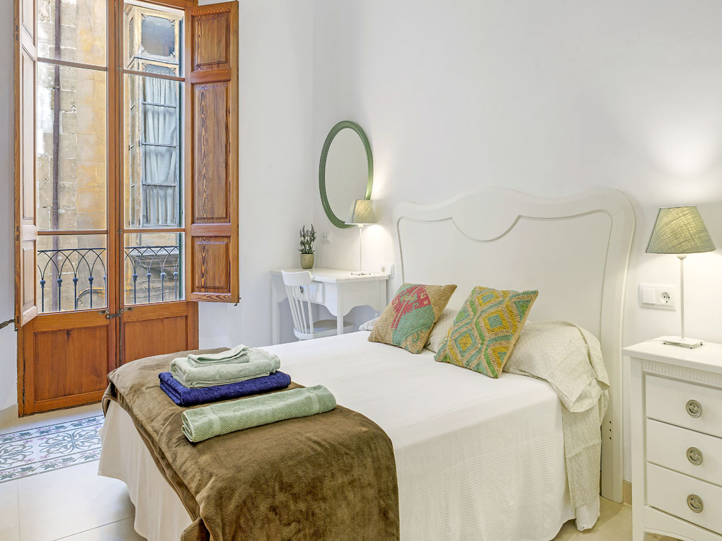 Elegant old town flat with balconies and sunny communal terrace in Calatrava