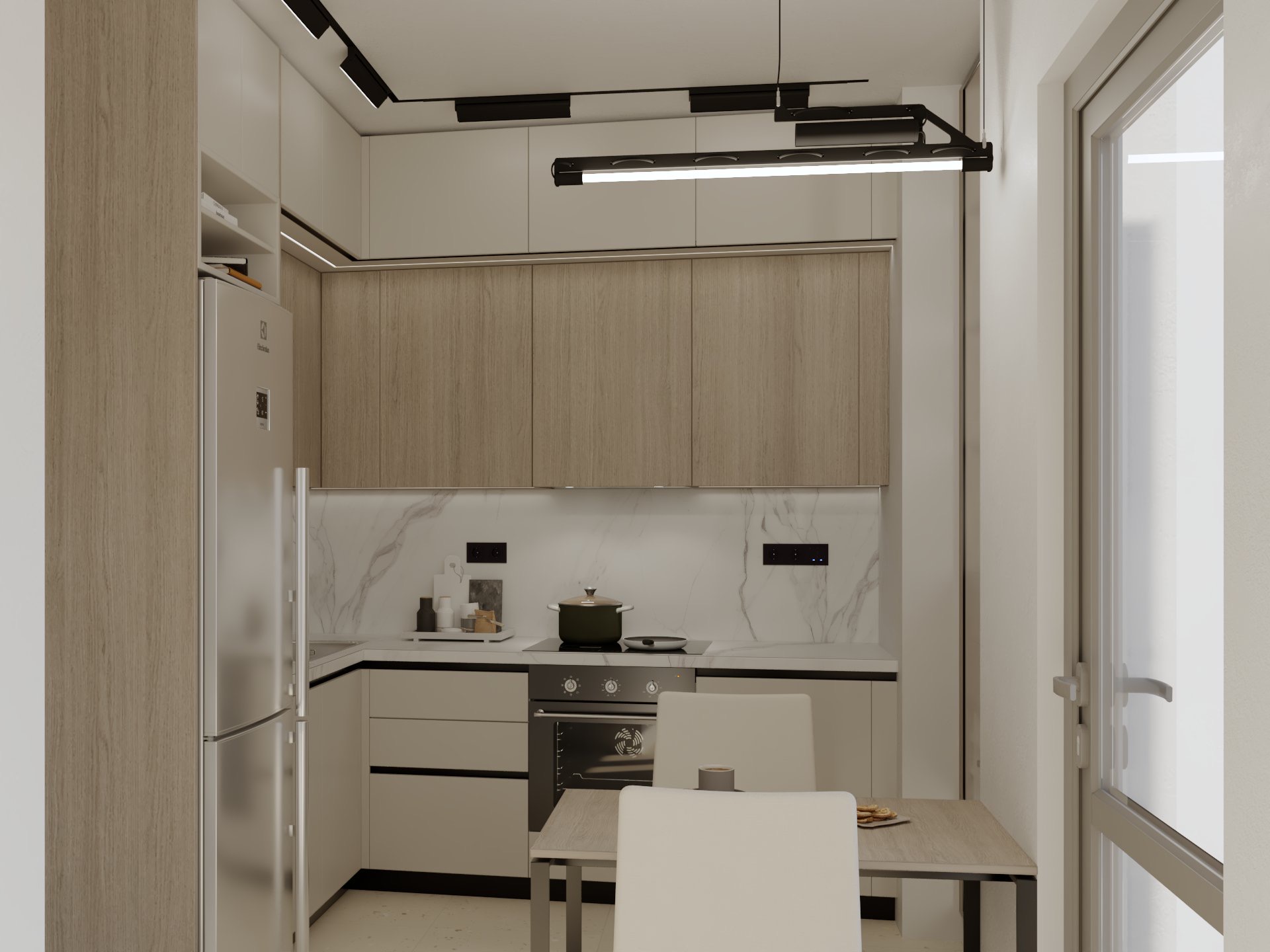 Modern 80 sq.m. 5th-floor apartment in Argyroupoli with scenic views, parking & storage