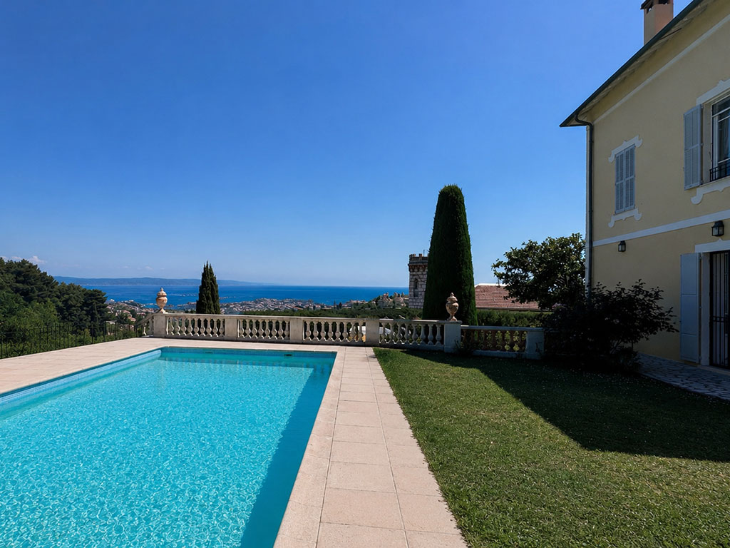 Elegant Belle Époque villa with panoramic sea views.
