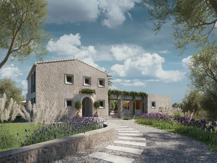 New development: New construction project close to the natural beach of Cala Mondrago
