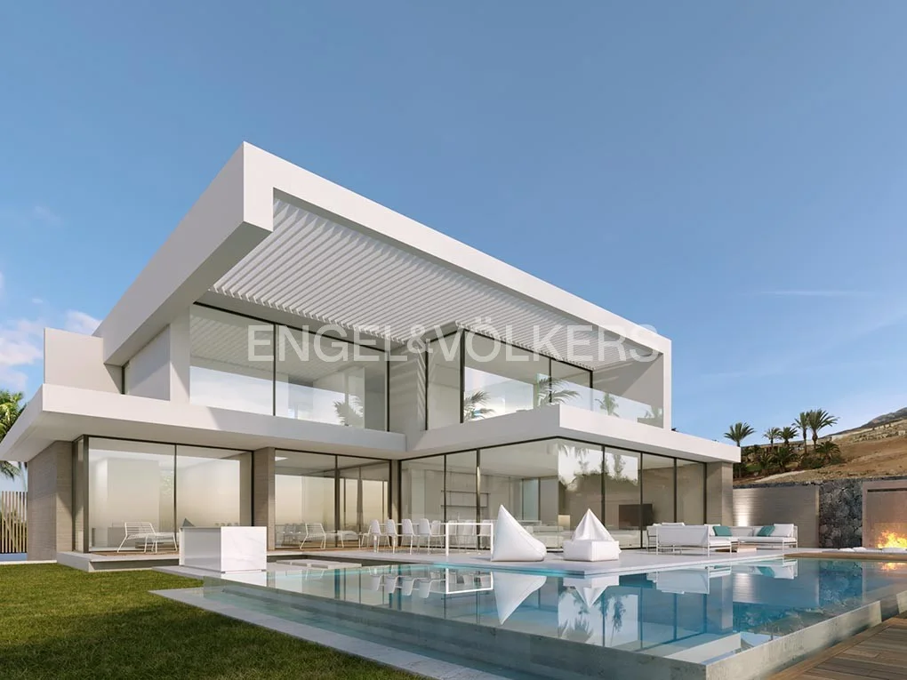 New-build villa with views
