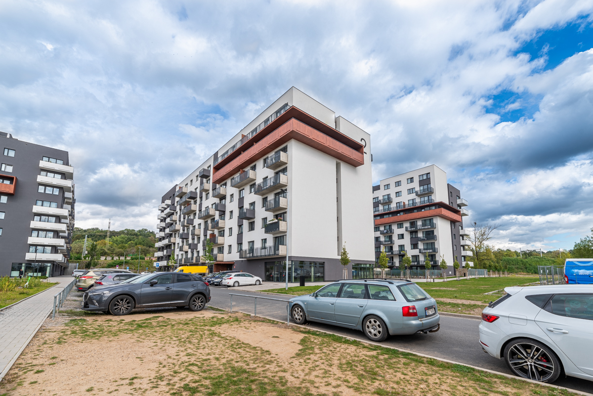 Commercial space in a newly developed residential project