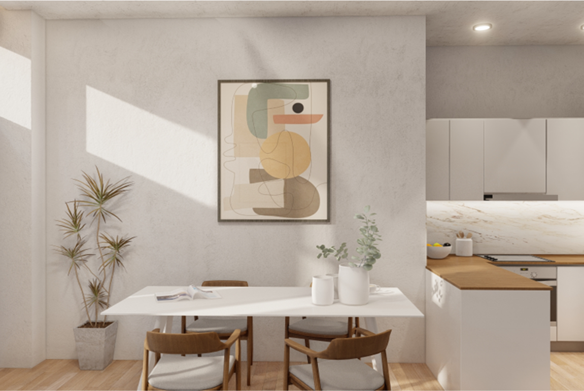 Ground-floor 51 sq.m. apartment in a two-storey building