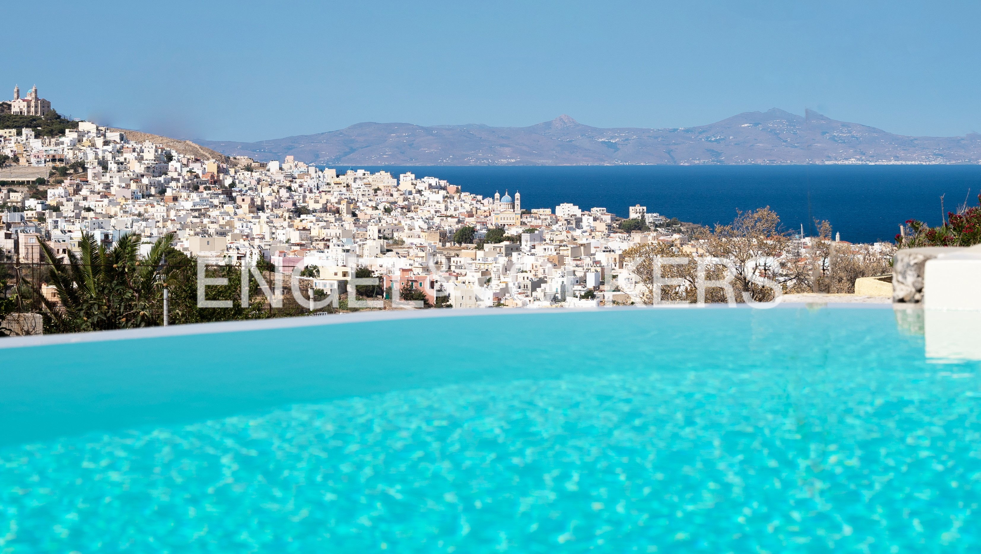 New Villa in Syros with Sea & Mountain Views