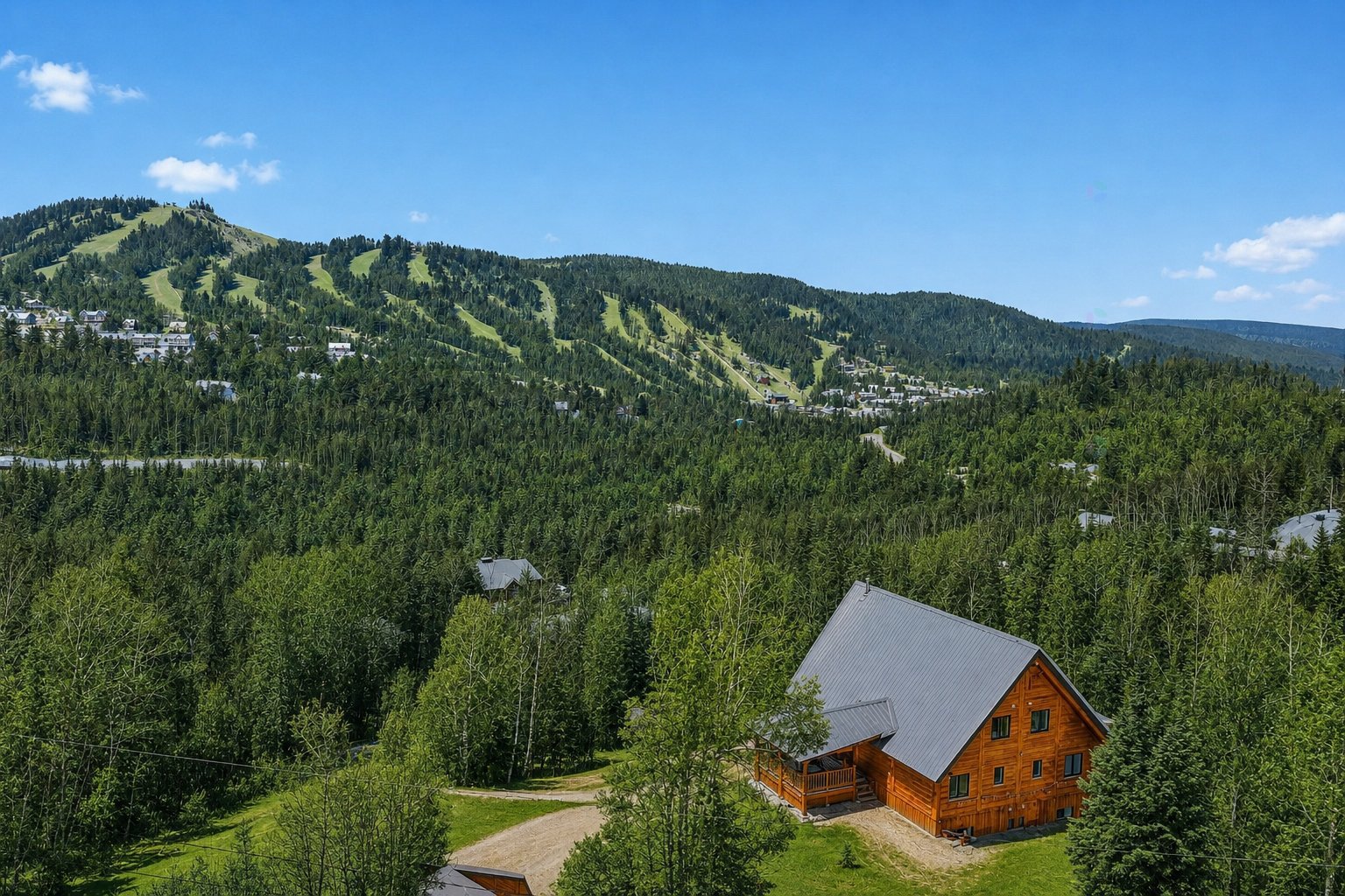Le Chalet Bois de Coeur, located in Saint-Côme