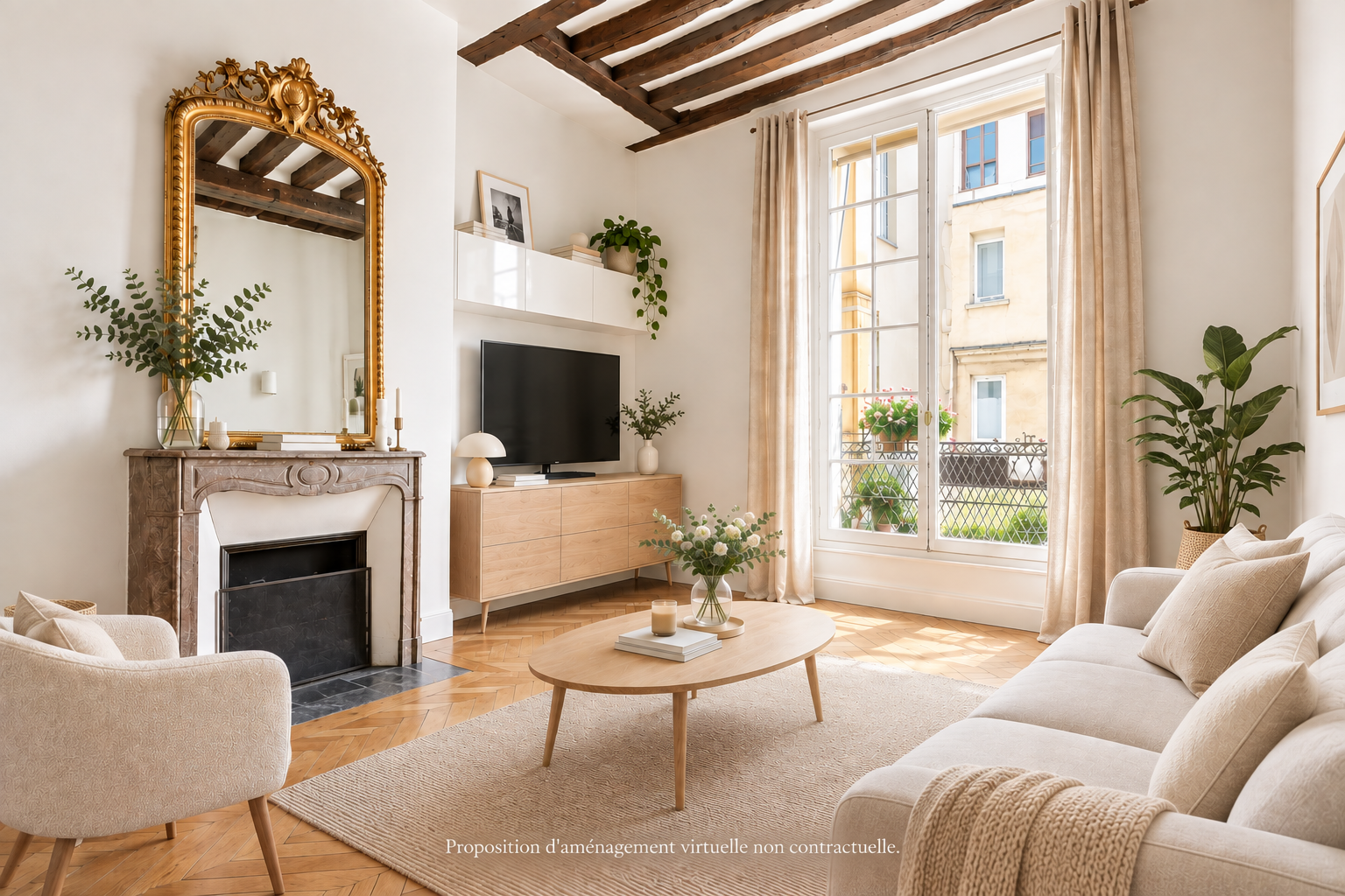 Paris 4th - Saint-Gervais - Magnificent 2-room apartment