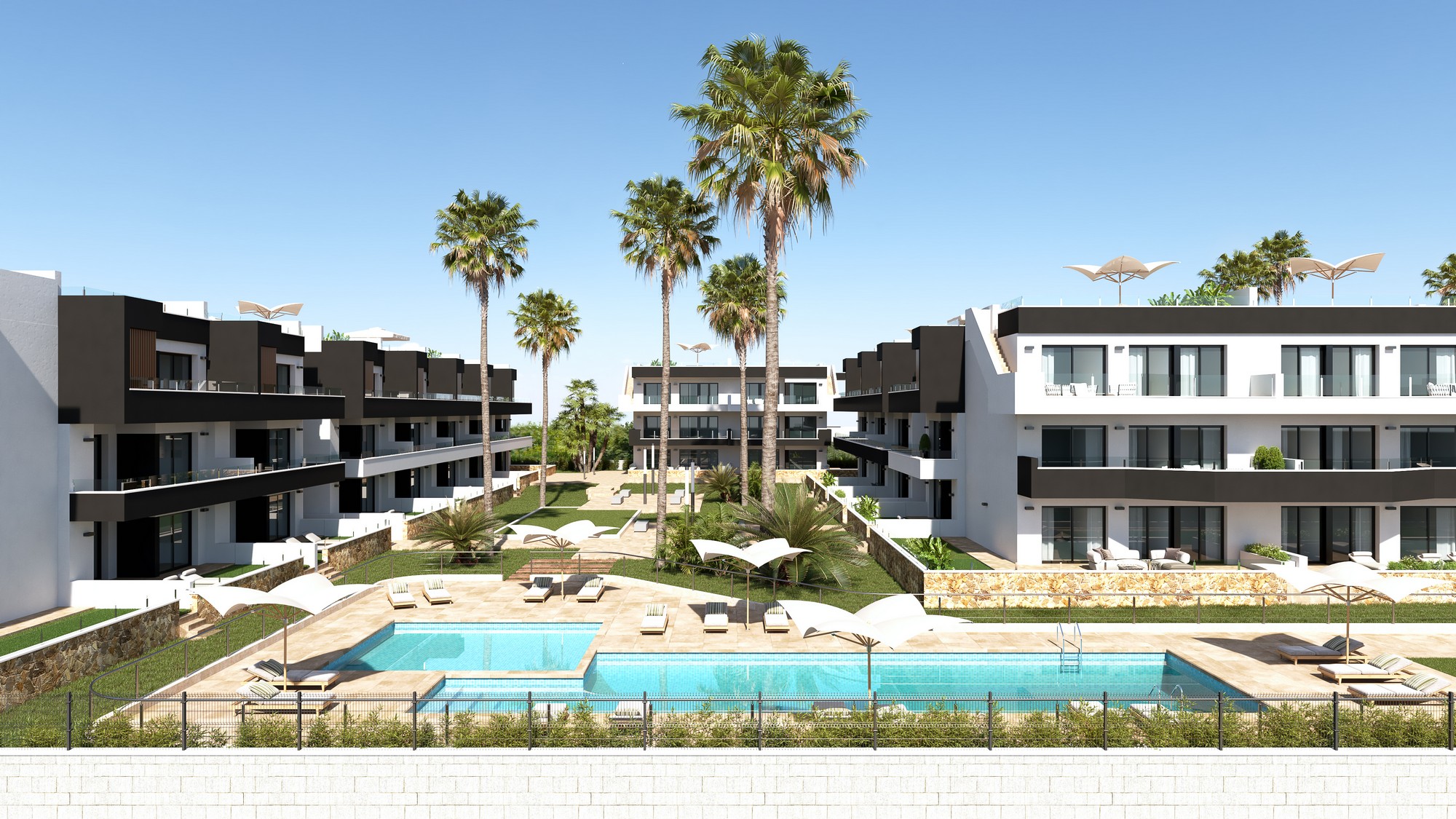 Beachfront tourist apartments at Higuericas Beach