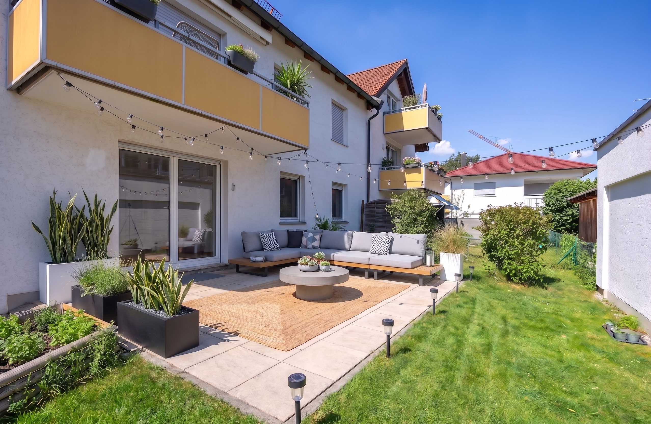 4-Zimmer-Wohnung mit eigenem Süd-Ost-Garten [AI-modified]