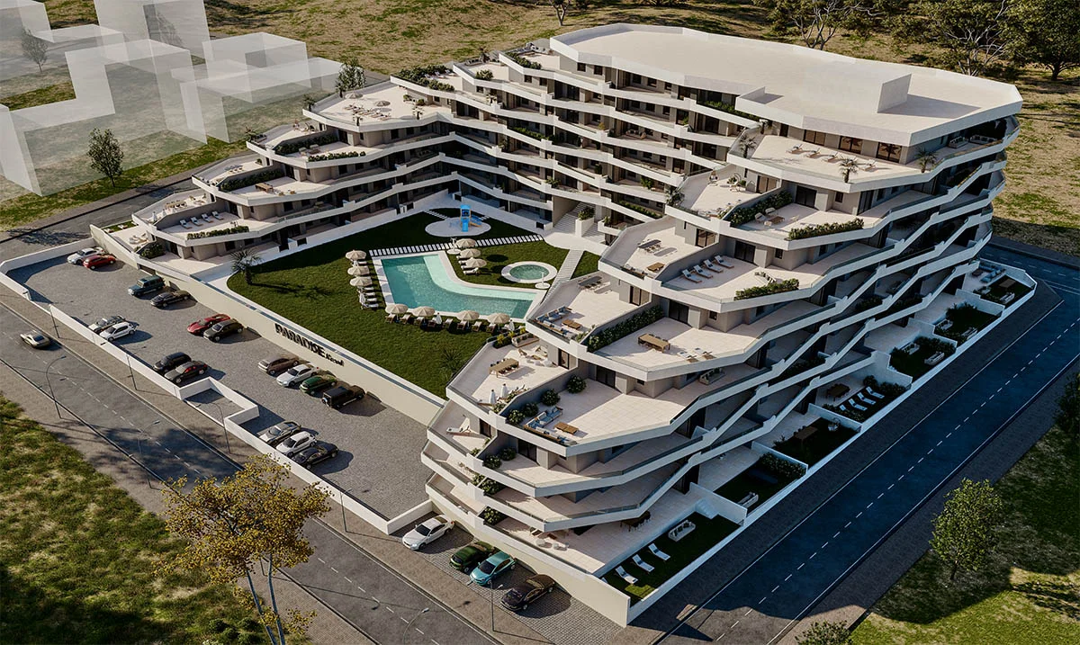 New apartment complex with pool in San Miguel de Salinas