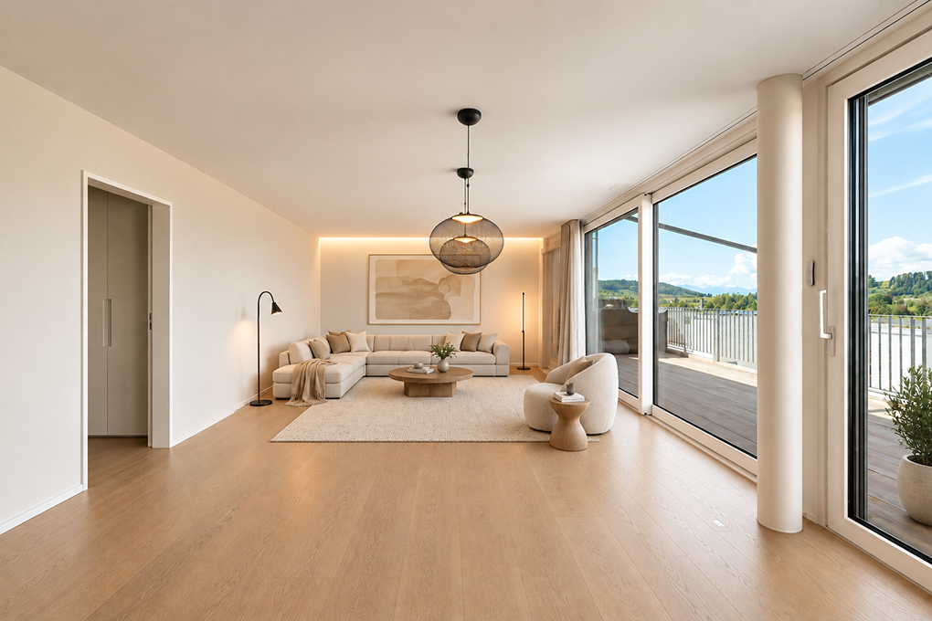 Exklusive Attikawohnung mit grosser Sonnenterrasse und Weitblick