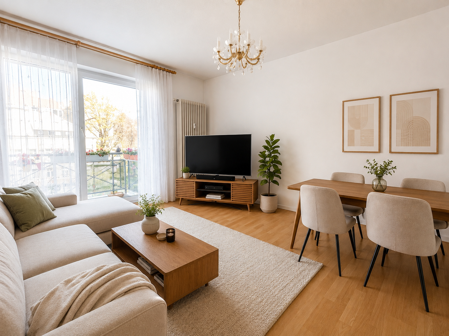 Bezugsfreie charmante 1,5-Zimmer-Wohnung mit Tiefgeragenstellplatz & Balkon zum Innenhof