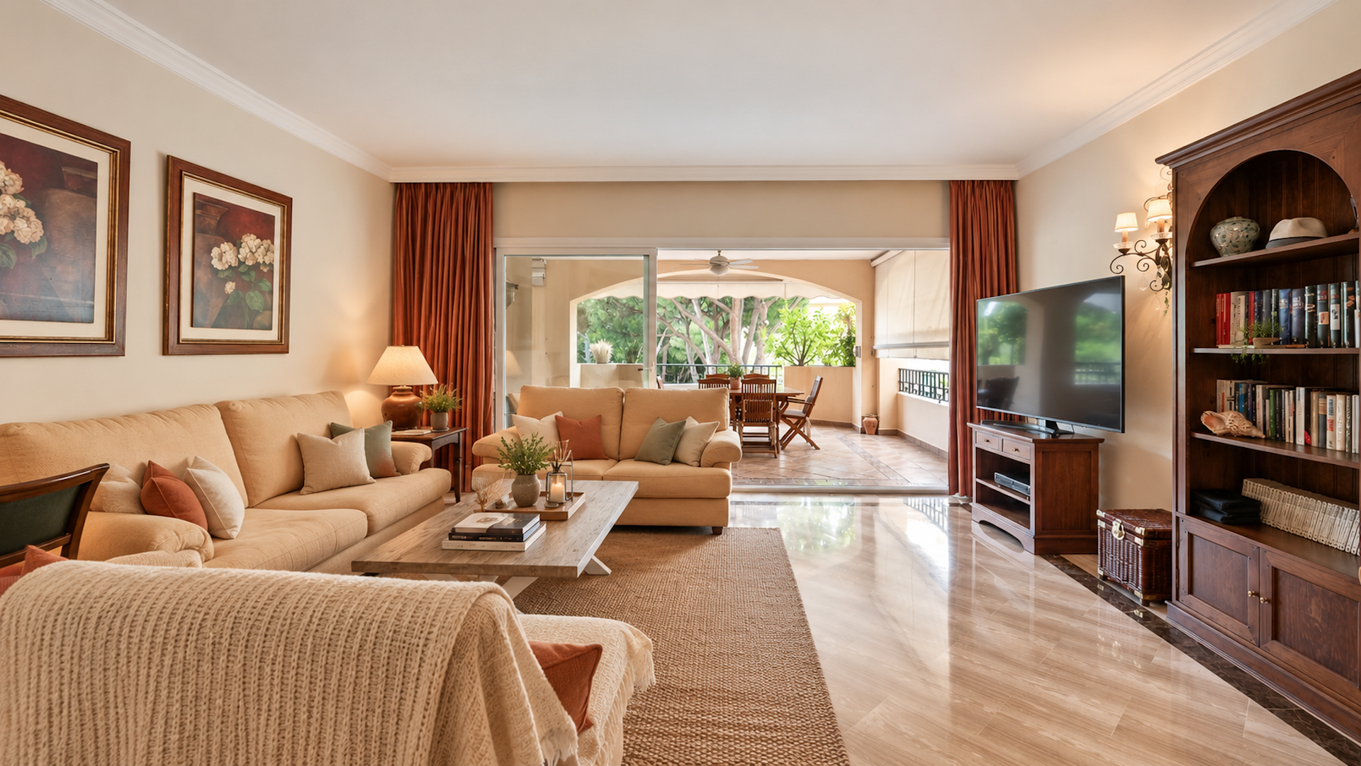 Spacious Apartment just Steps from the Sea in Hacienda Playa, Elviria
