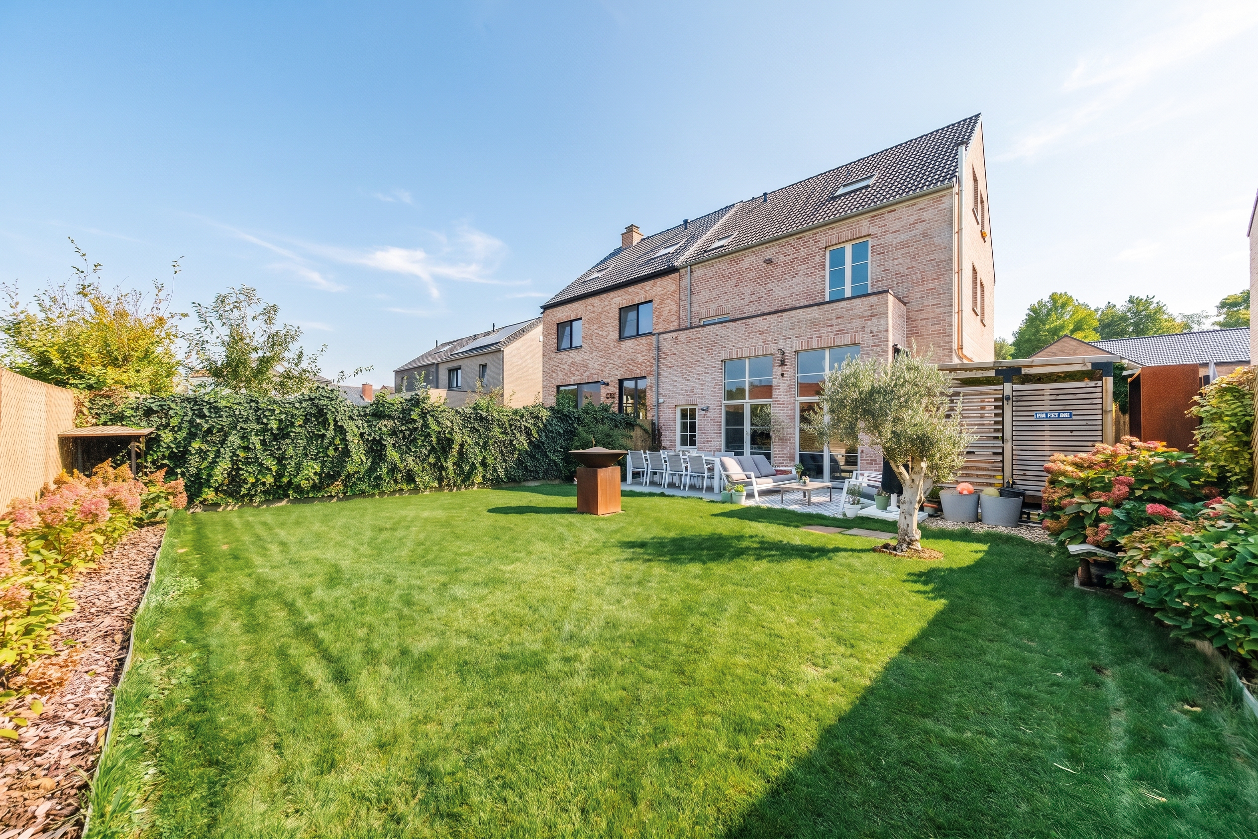 Dworp – Maison neuve contemporaine avec terrasse, jacuzzi et jardin