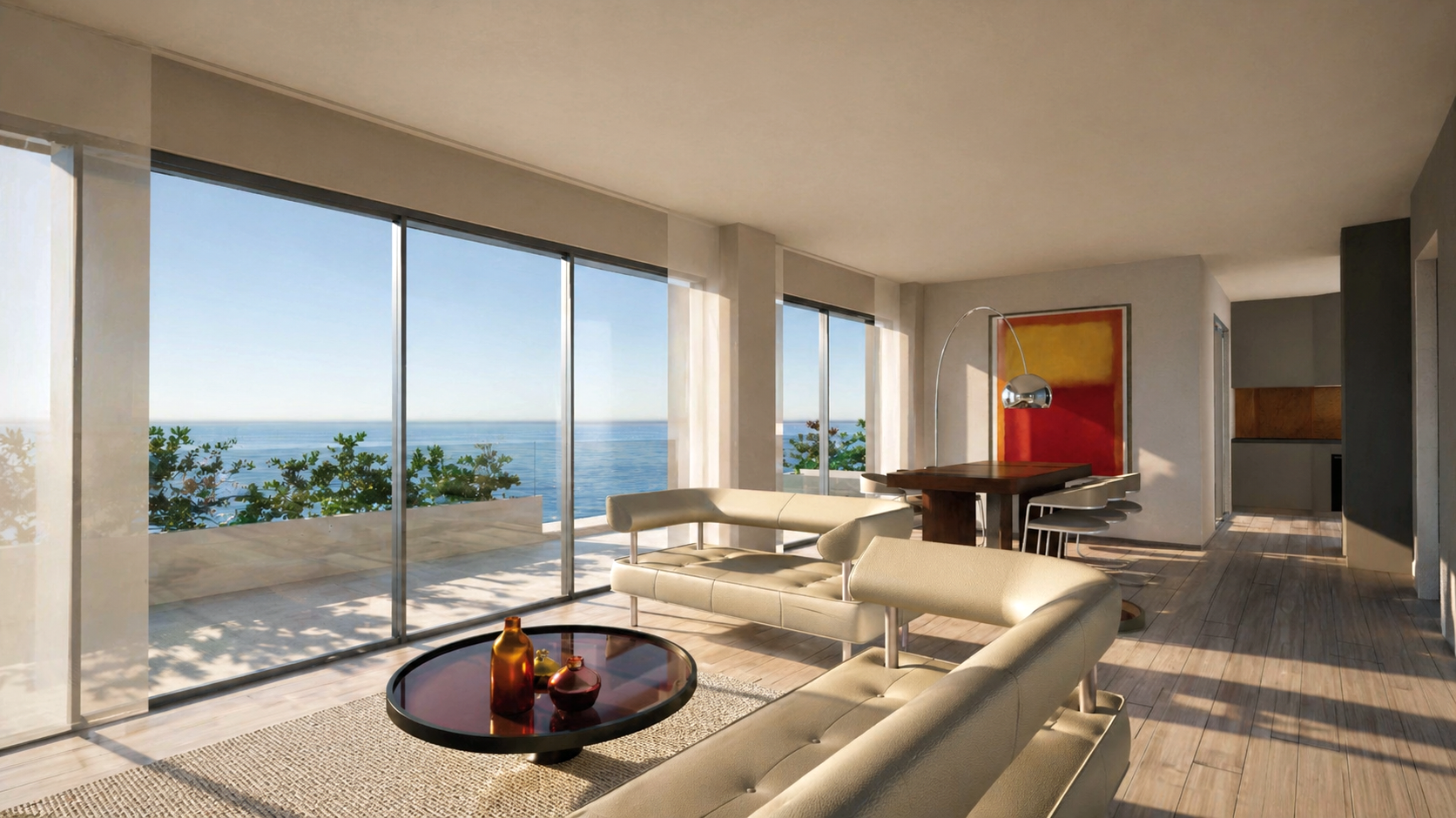Seafront apartment with stunning sea views in Karabournaki