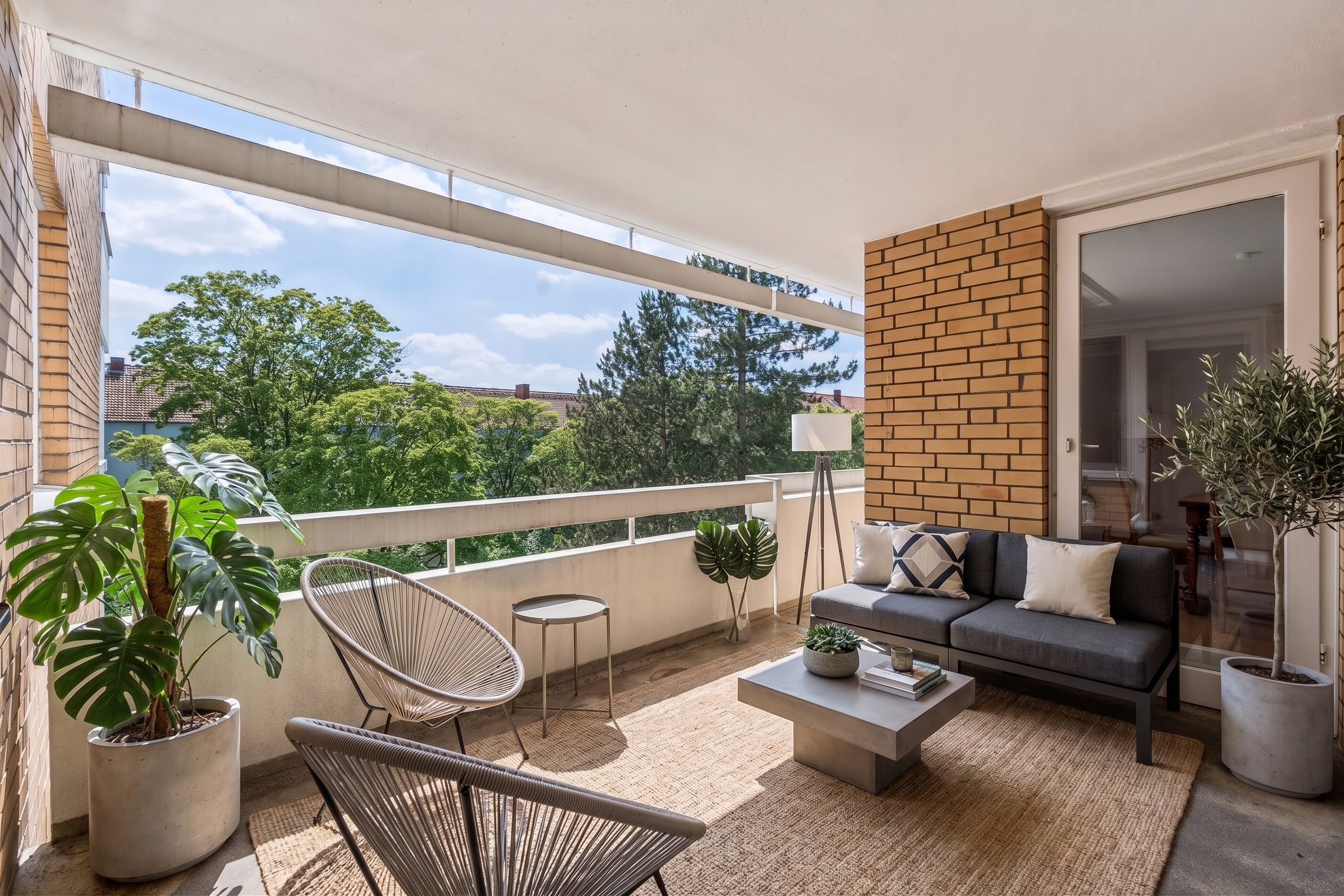 Freundliche 2-Zimmer-Wohnung mit Süd-Loggia, Aufzug, Fernwärme & Tiefgaragenstellplatz in der LIST