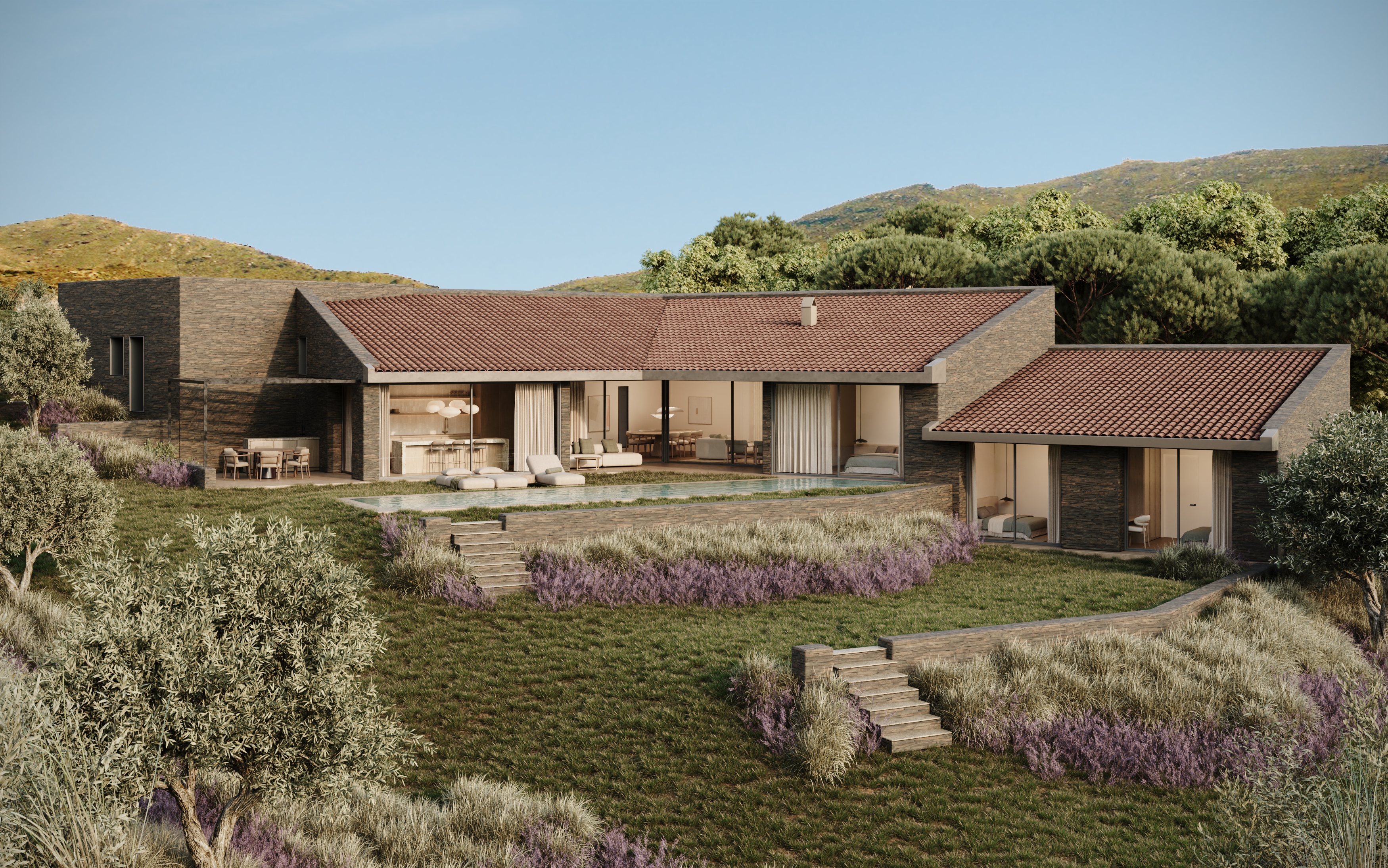 Villa de nueva construcción con vistas al mar y a un minuto a pie de la playa en Cadaqués