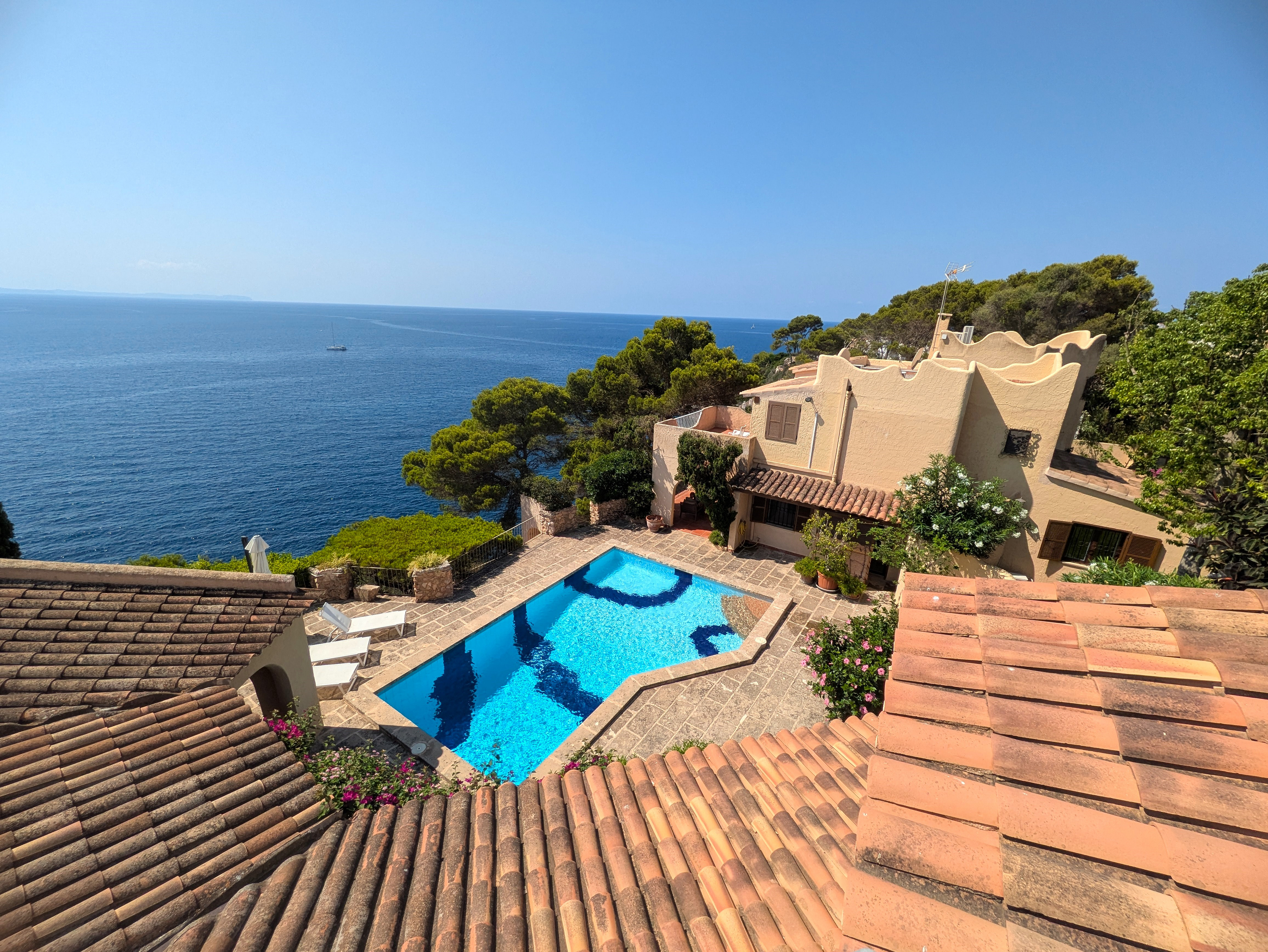 Mediterranean villa on the seafront