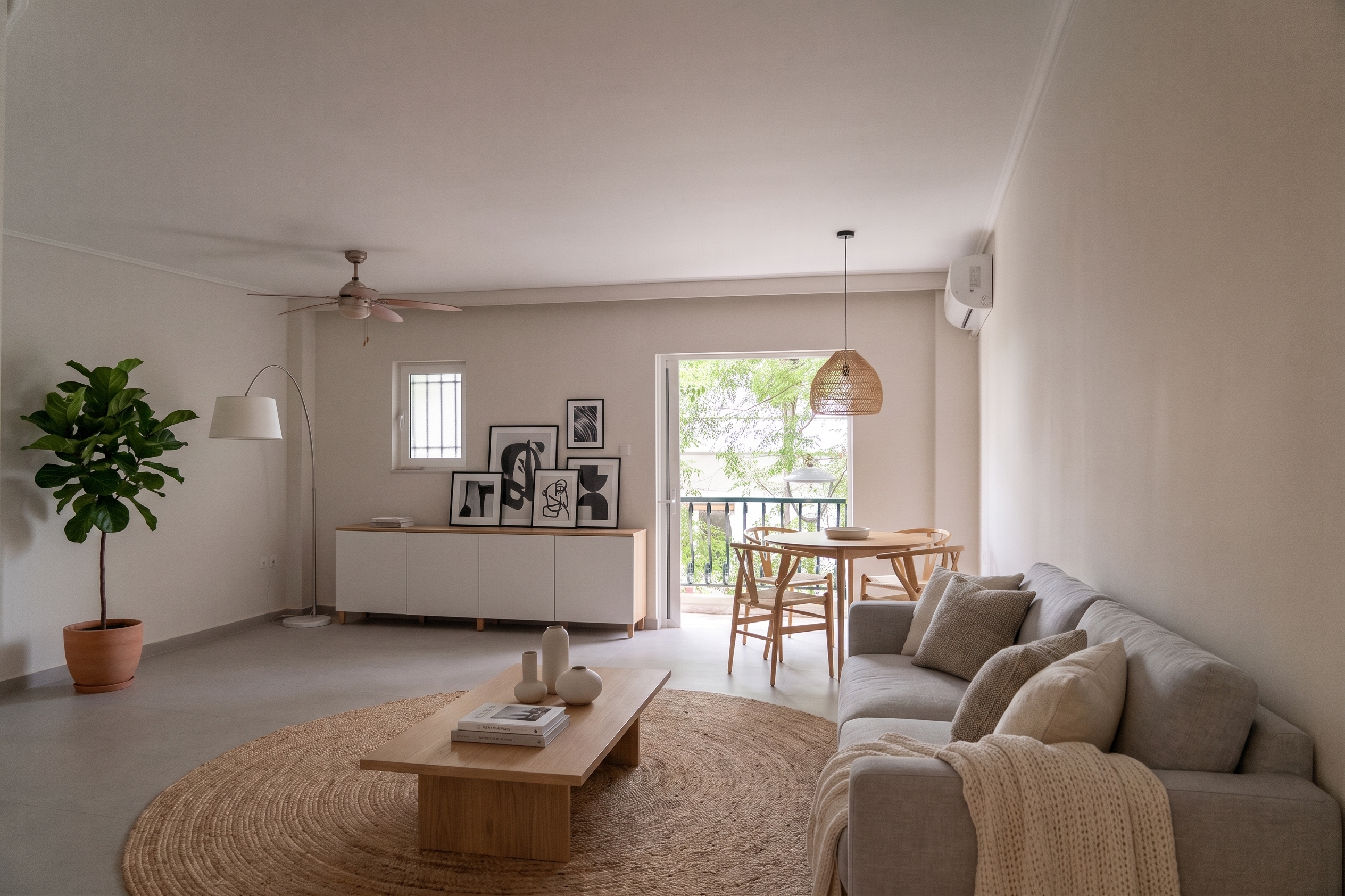 Renovated 3-bedroom flat next to Filopappou