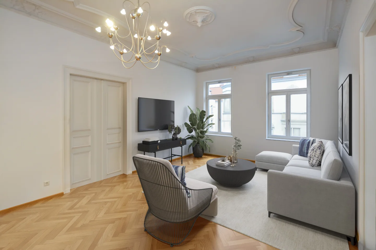Charmantes Altbau-Juwel: Großzügige 4,5-Zimmer-Wohnung mit Stuck und zwei Balkonen im begehrten Waldstraßenviertel