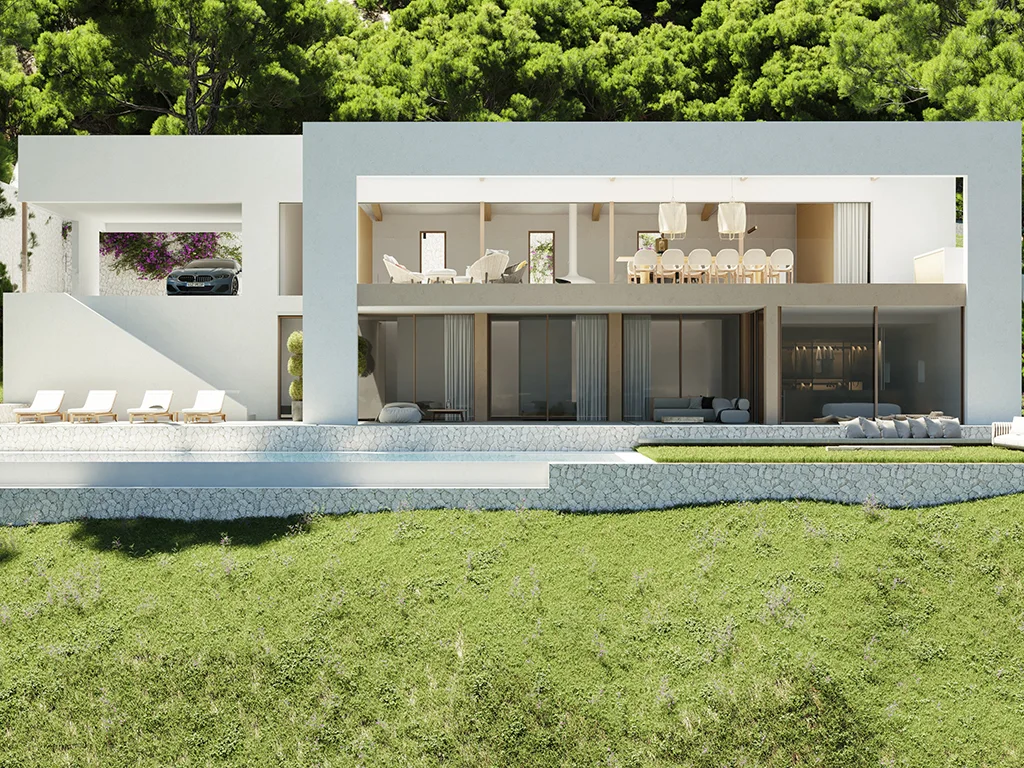Modern newly built villa with views in Sa Font Seca