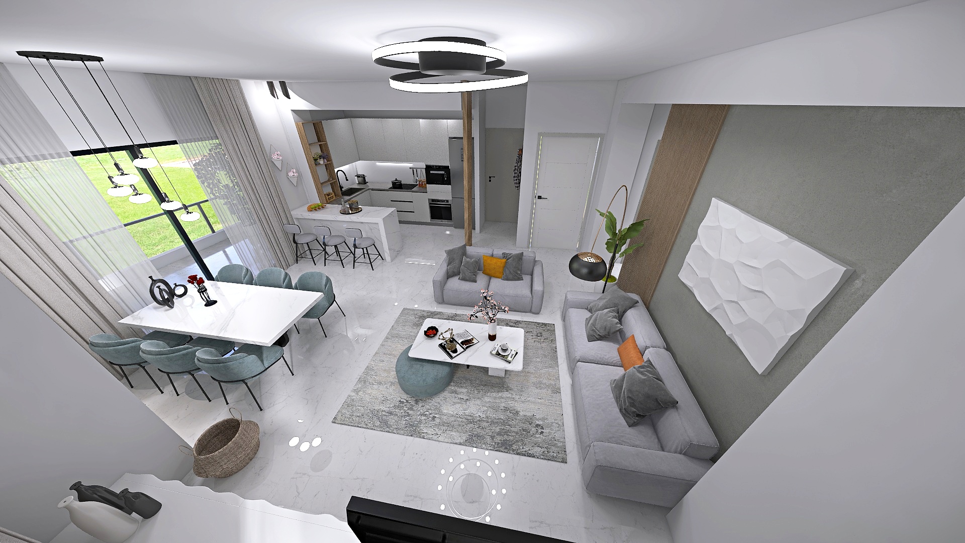 Newly built 2-bedroom apartment with 2 parking spaces and storage