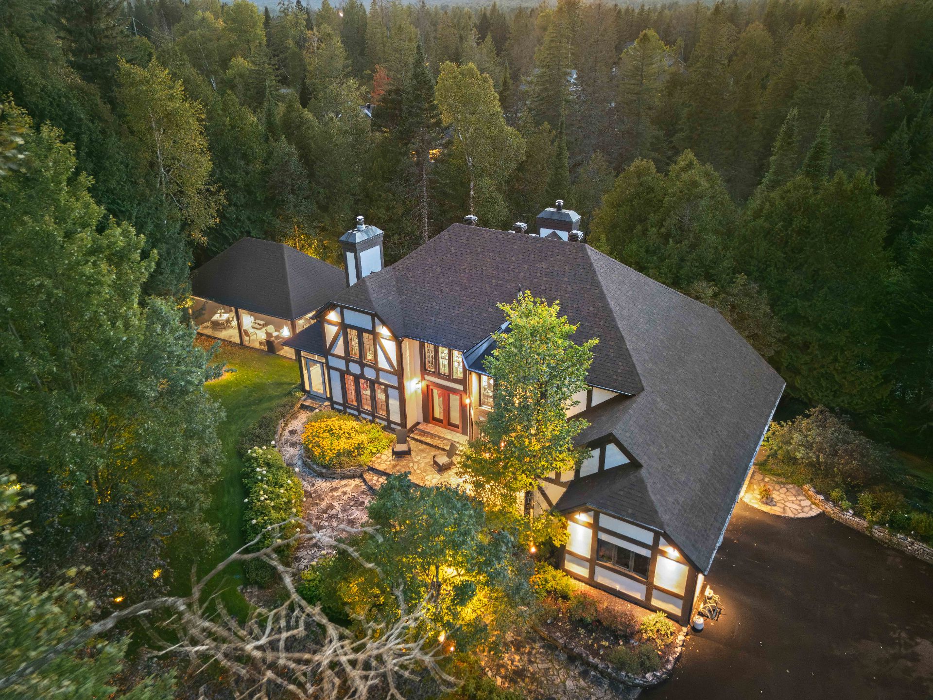 Private natural setting where water and forest come together
