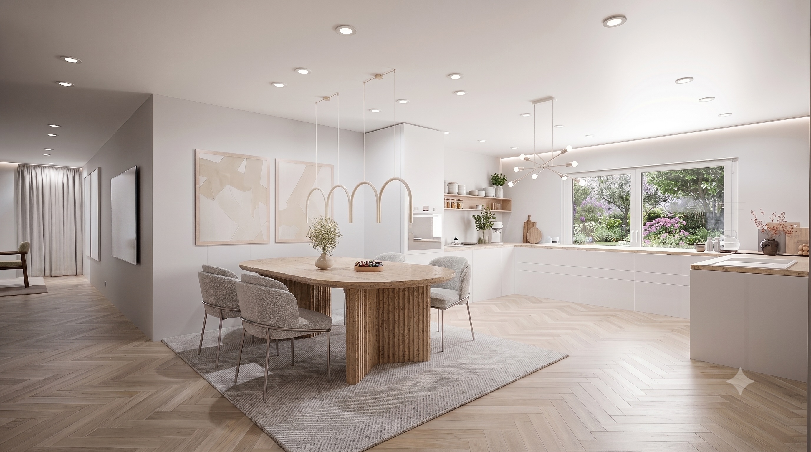 Comfortable 3-room ground-floor apartment with terrace