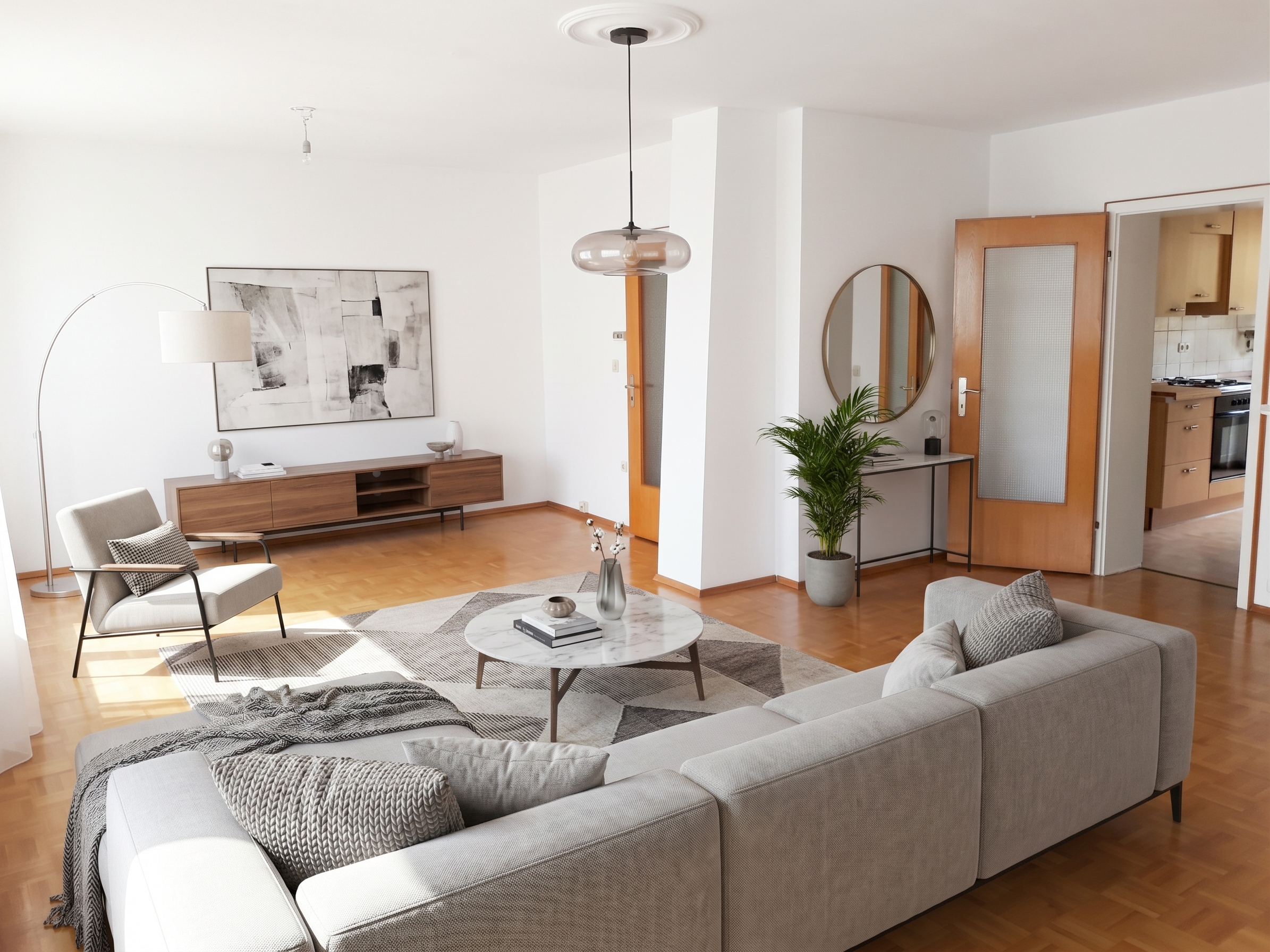 Lichtdurchflutete 2-ZKB Wohnung in zentraler Lage! [AI-modified]