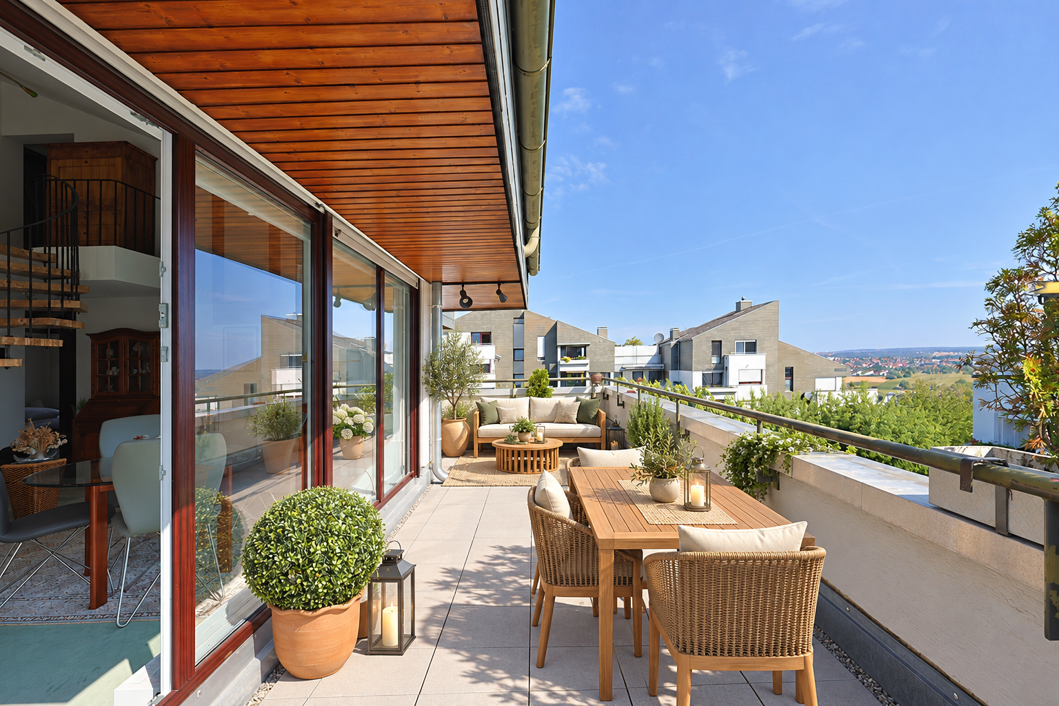 Ein Zuhause mit Charakter und Dachterrasse